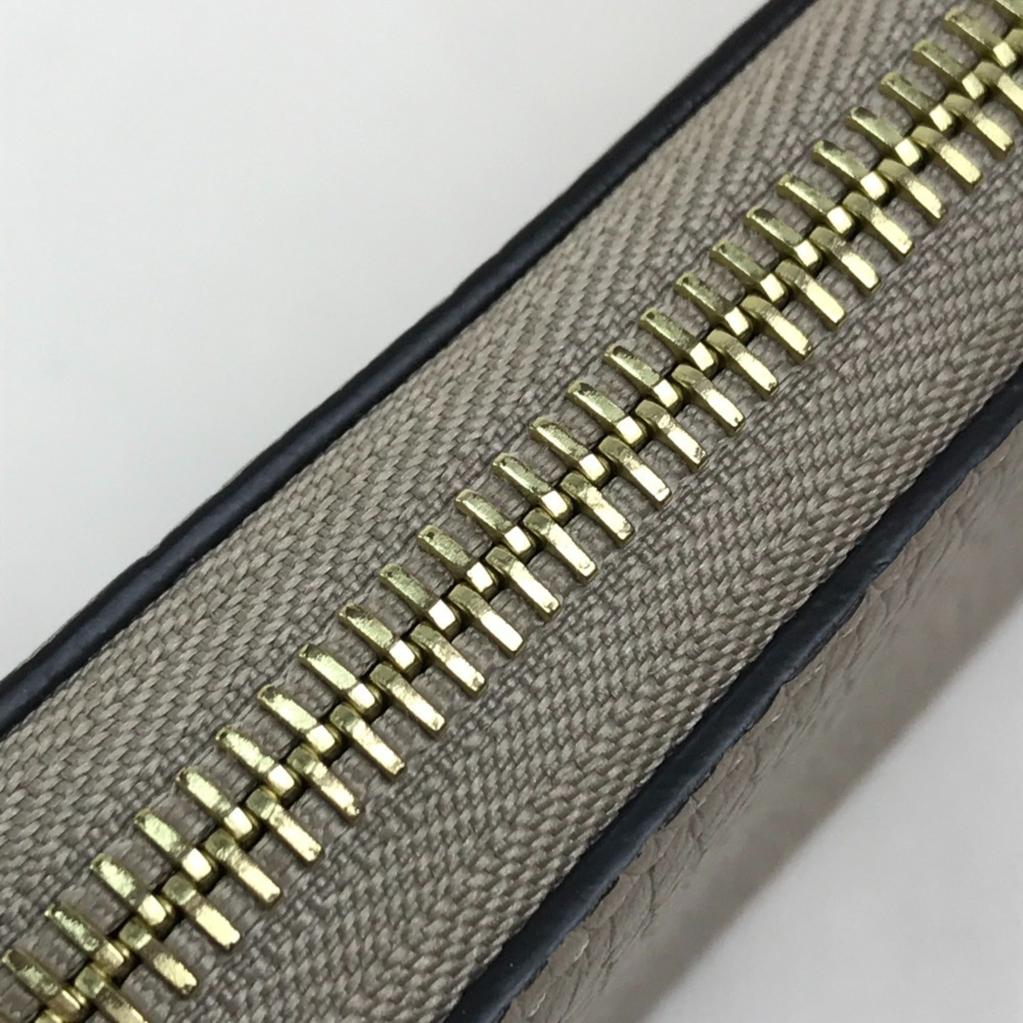 Louis Vuitton Monogram Beige Leather Long Wallet