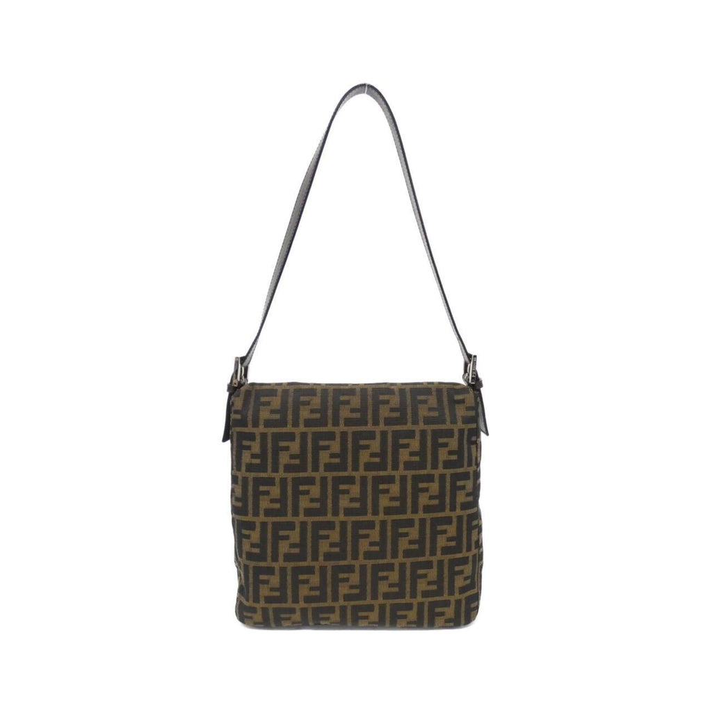 Fendi Baguette Brown Canvas Shoulder Bag