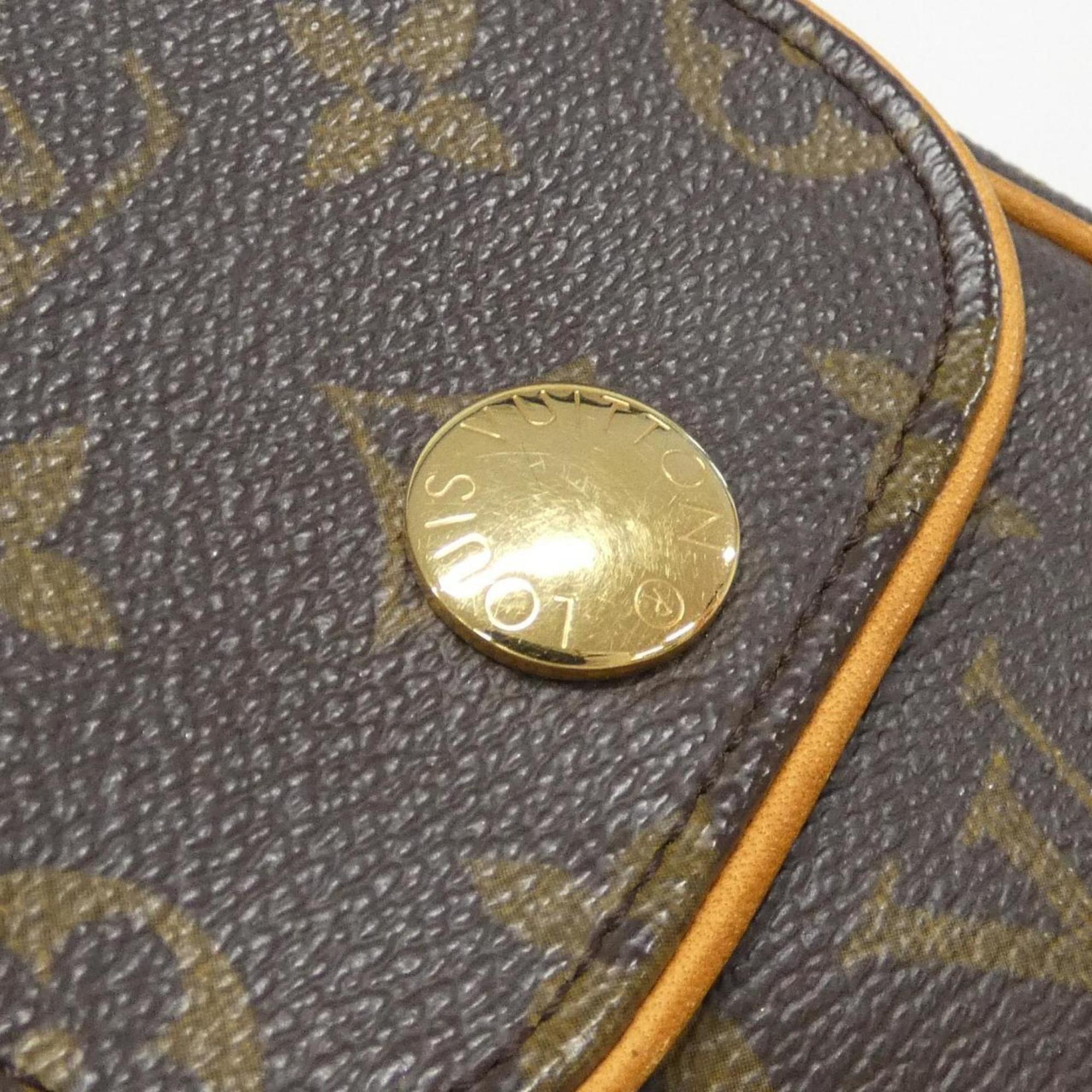 Louis Vuitton Marron Coated Canvas Pochette Shoulder Bag