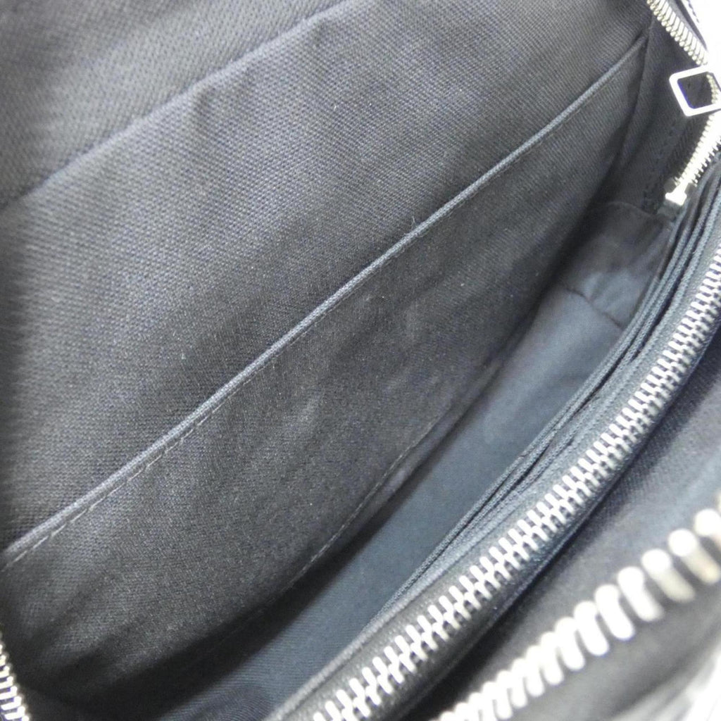 Louis Vuitton Black Leather Clutch Bag