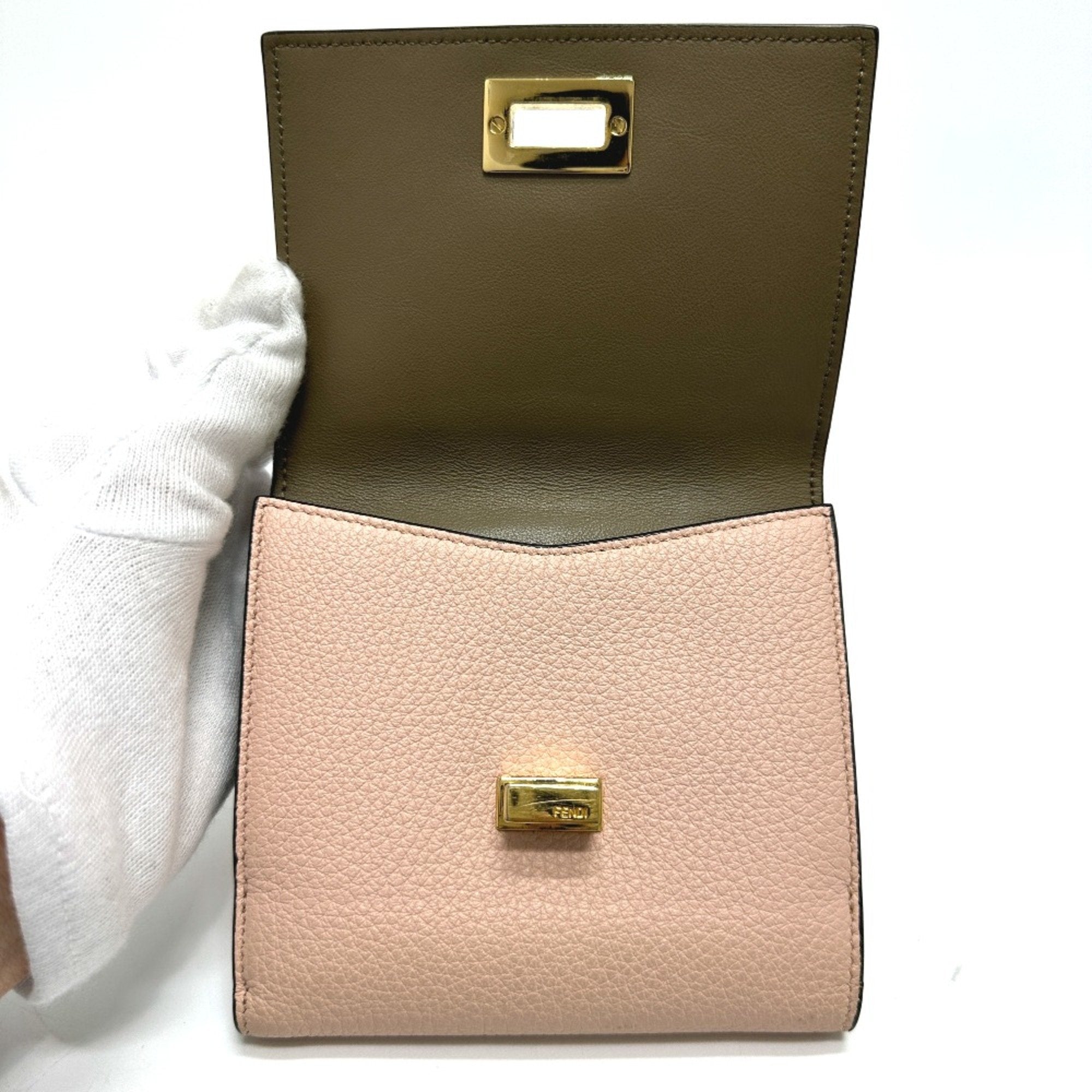 Fendi Pink Leather Wallet (Bi-Fold)