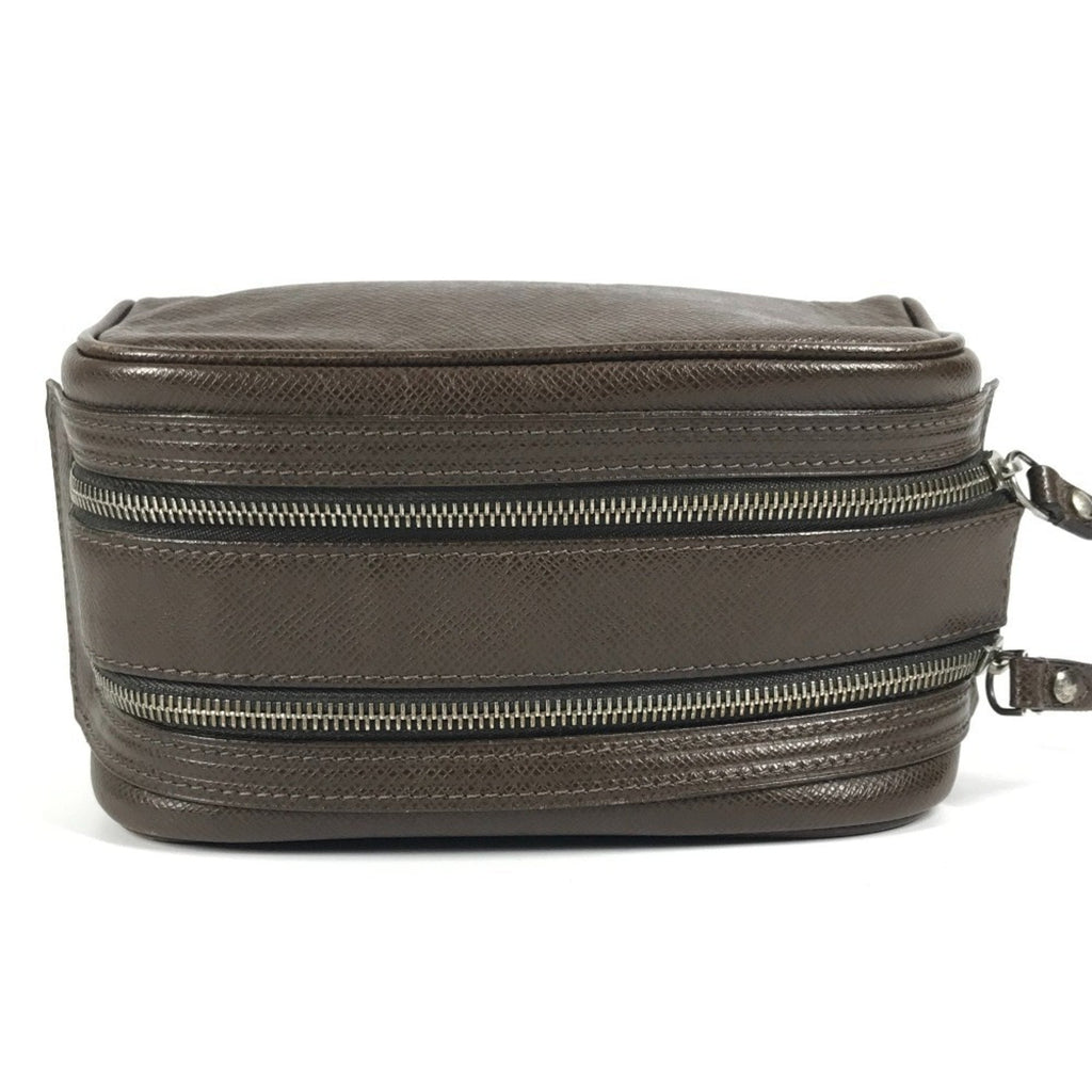 Louis Vuitton Brown Grizzly Taiga Leather Pouch