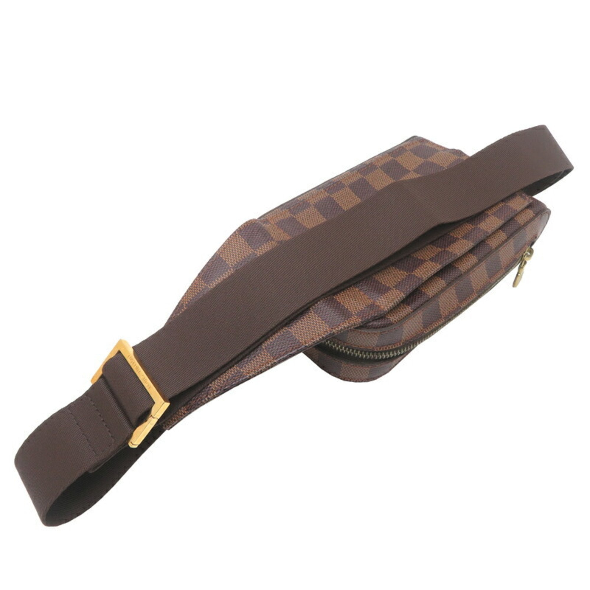 Louis Vuitton Damier Brown Damier Canvas Galle Leather Sling Bag
