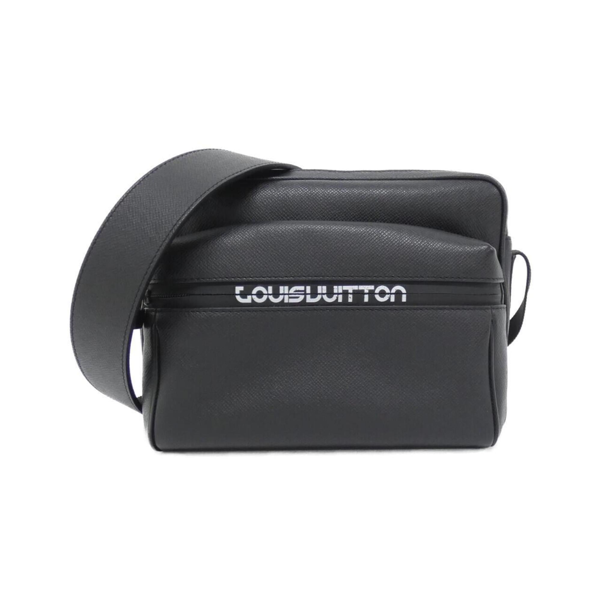 Louis Vuitton Black Leather Shoulder Bag