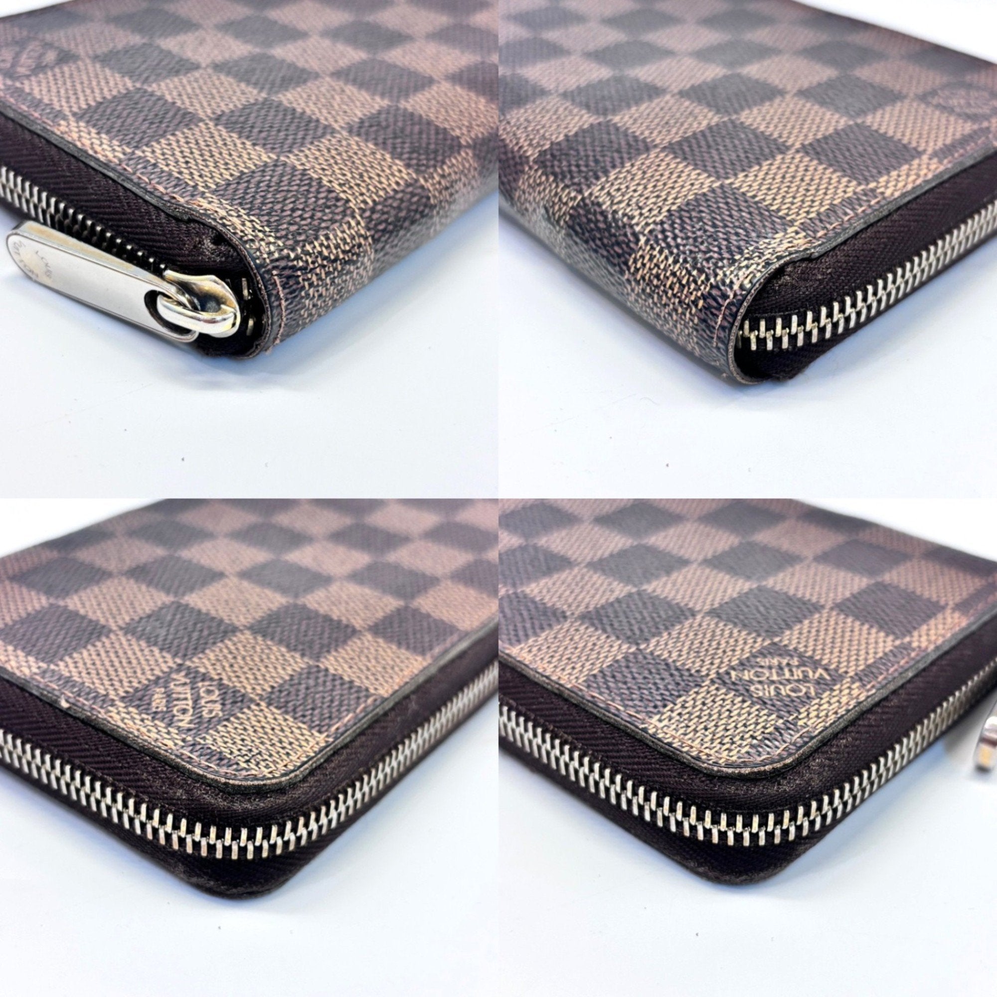 Louis Vuitton Damier Brown Damier Canvas Ebene Long Wallet