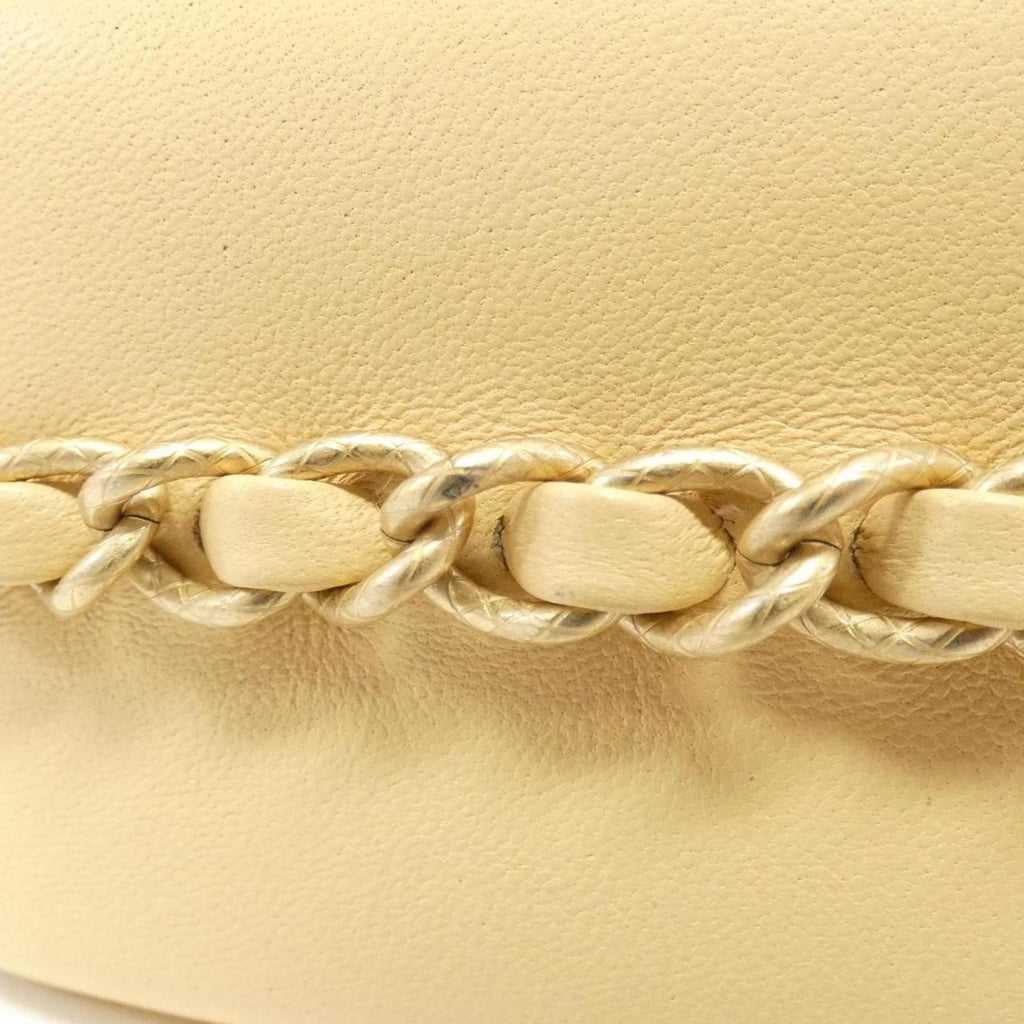 Chanel Beige Leather Shoulder Bag