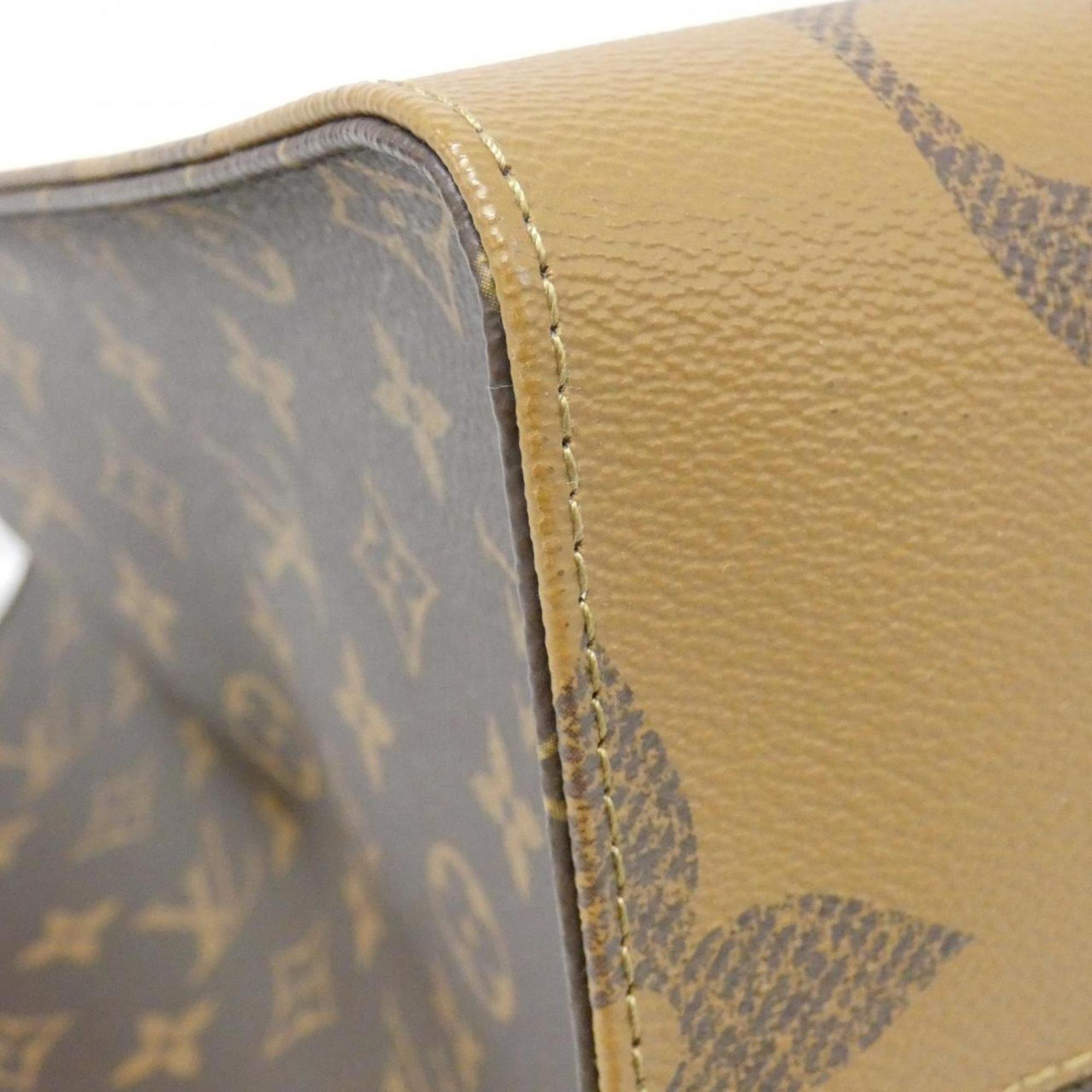 Louis Vuitton Marron Coated Canvas Handbag