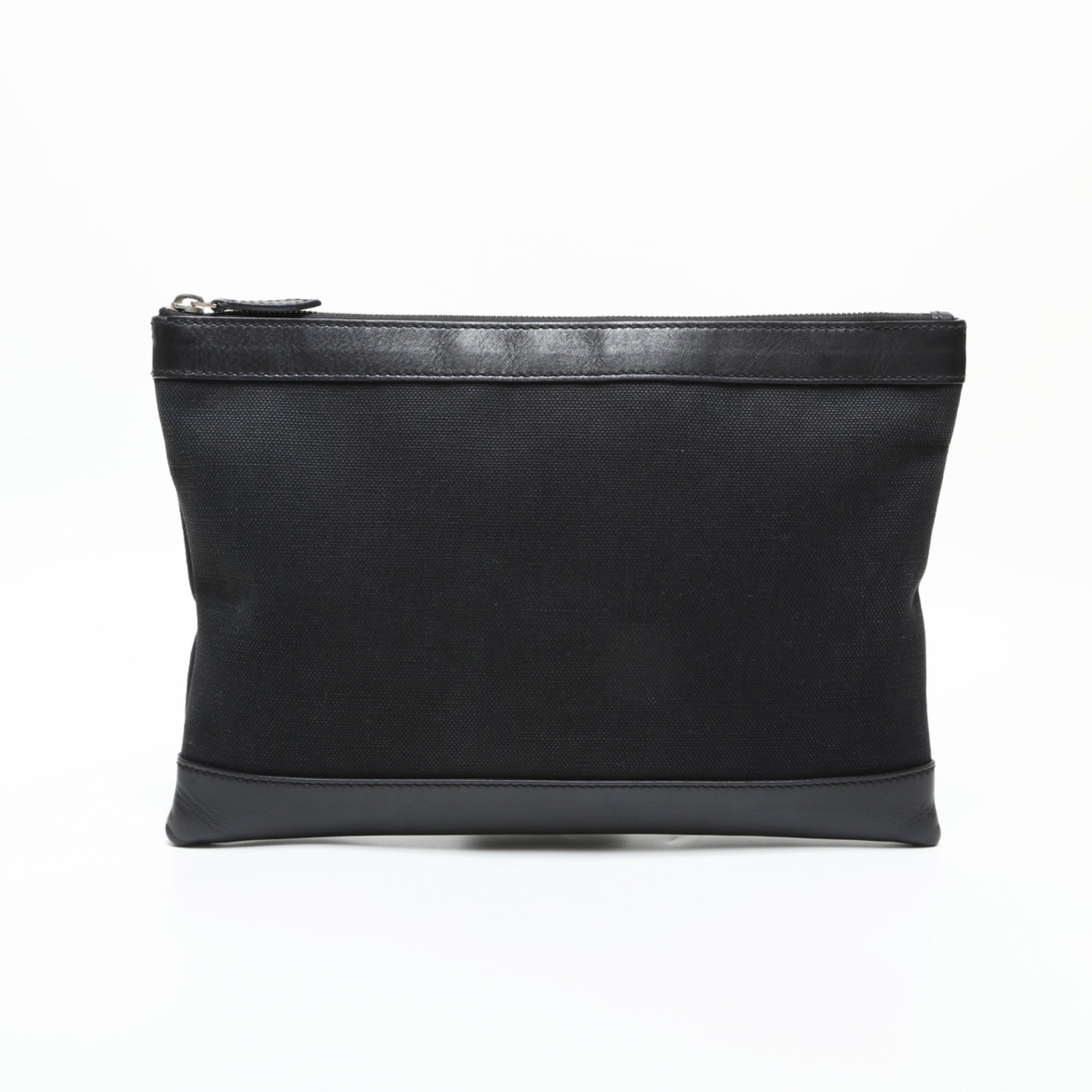 Balenciaga Black Canvas Clutch