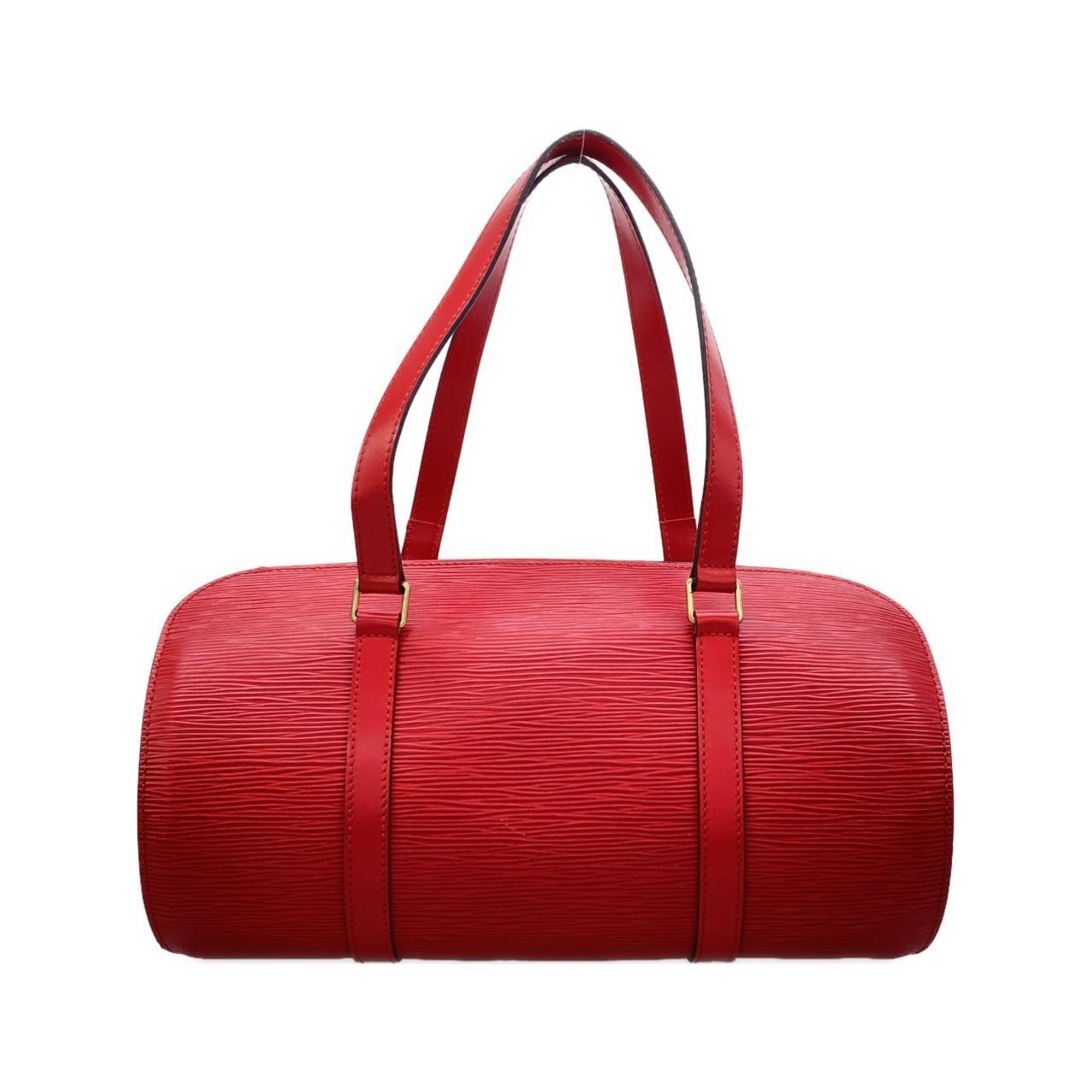 Louis Vuitton Red Color Leather Handbag