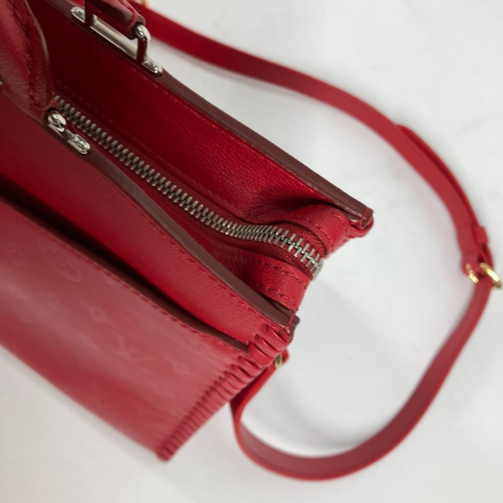 Louis Vuitton Monogram Red Color Ruby Monogram Handbag Shoulder Bag Tote Bag