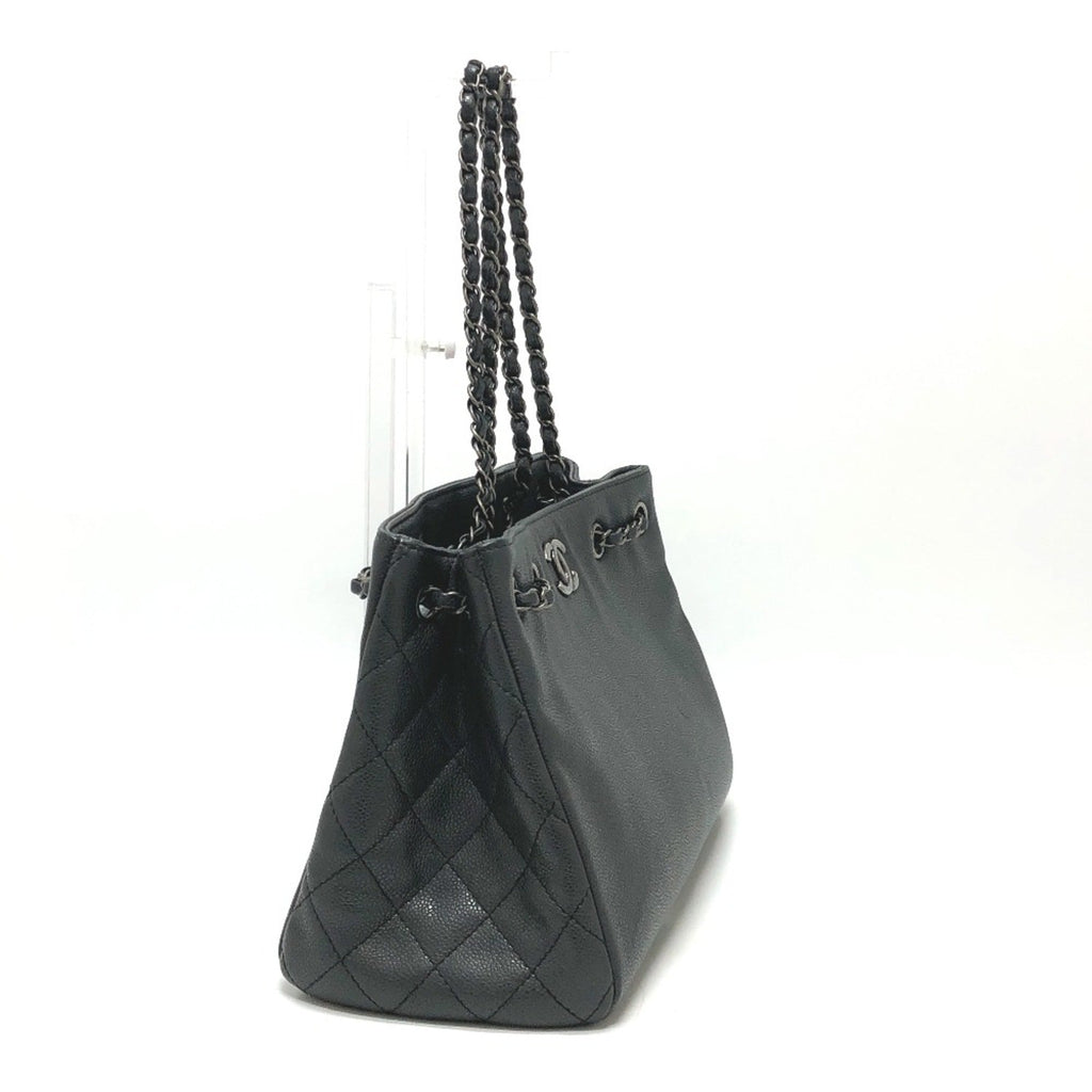 Chanel Black Leather Shoulder Bag