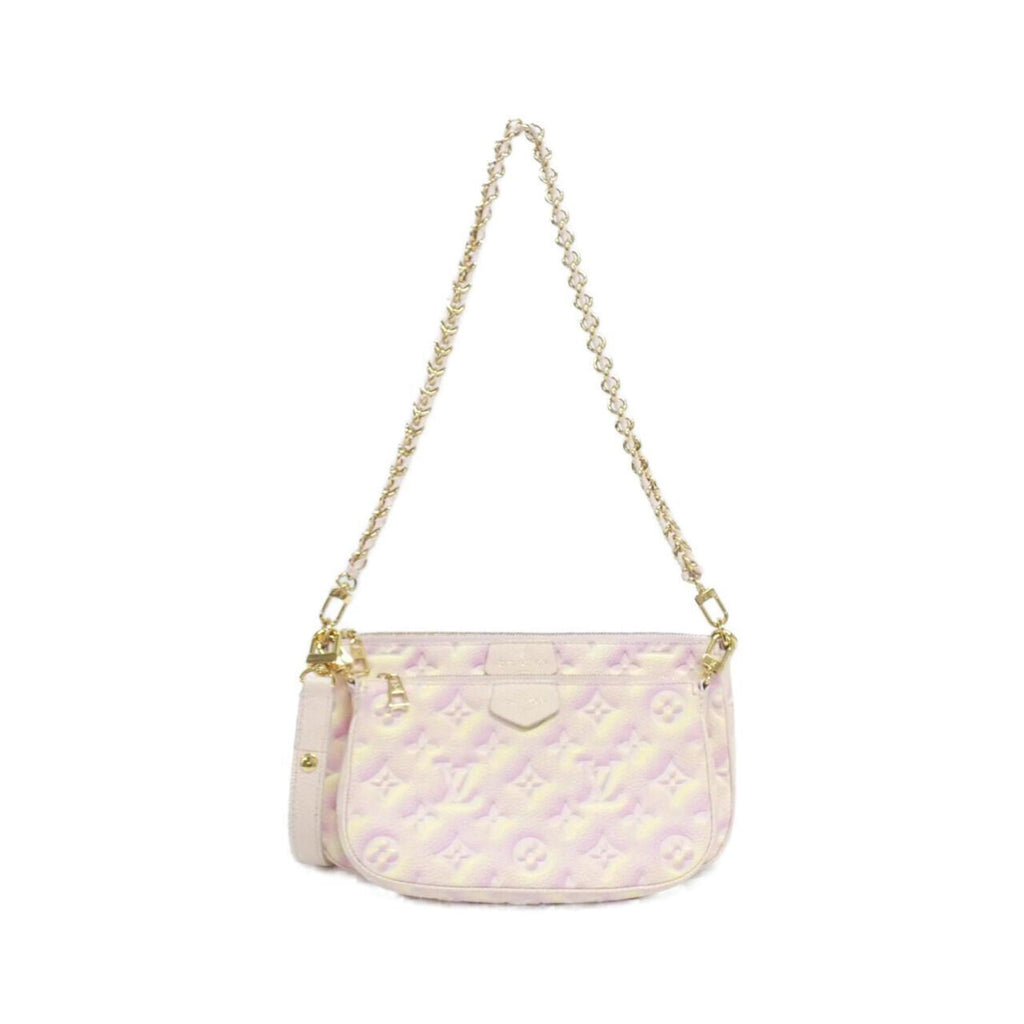 Louis Vuitton Light Pink Leather Pochette Shoulder Bag