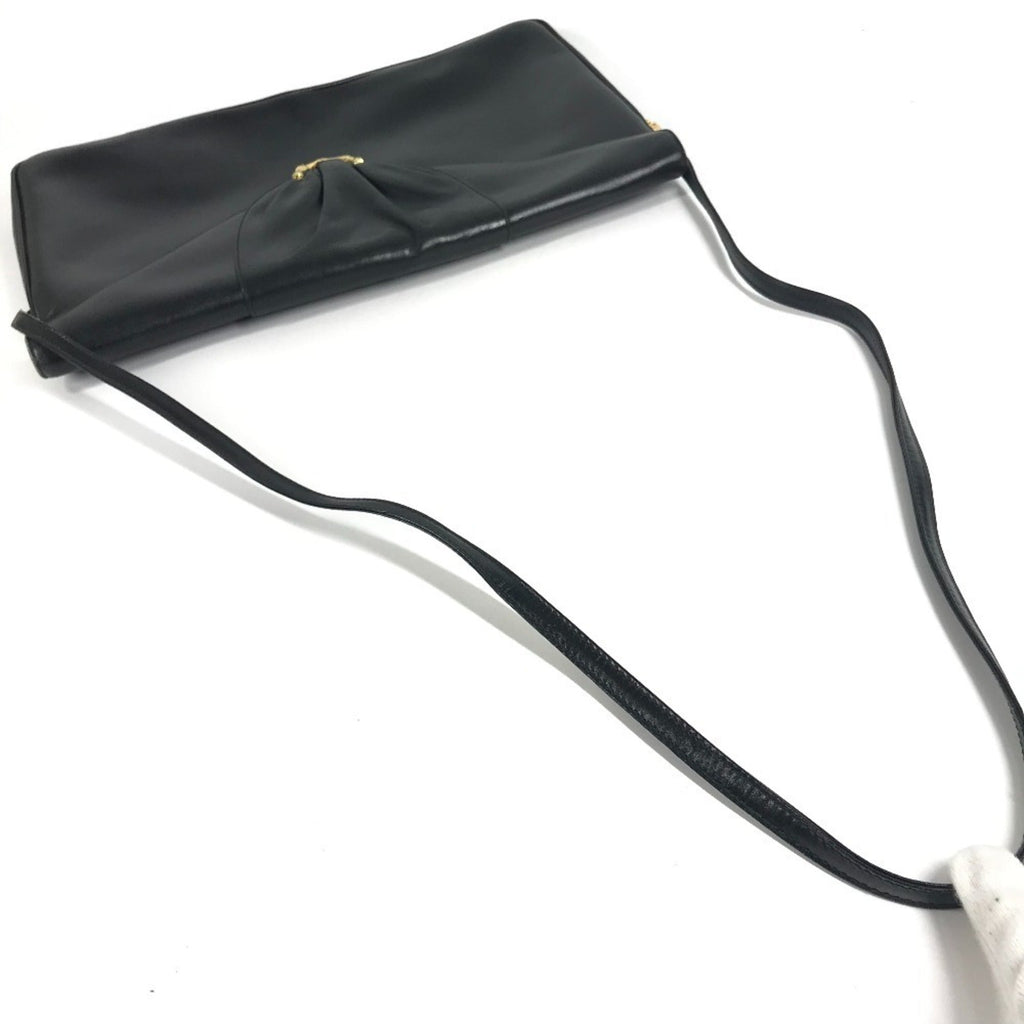 Gucci Black Leather Pochette Shoulder Bag (Pre-Owned)