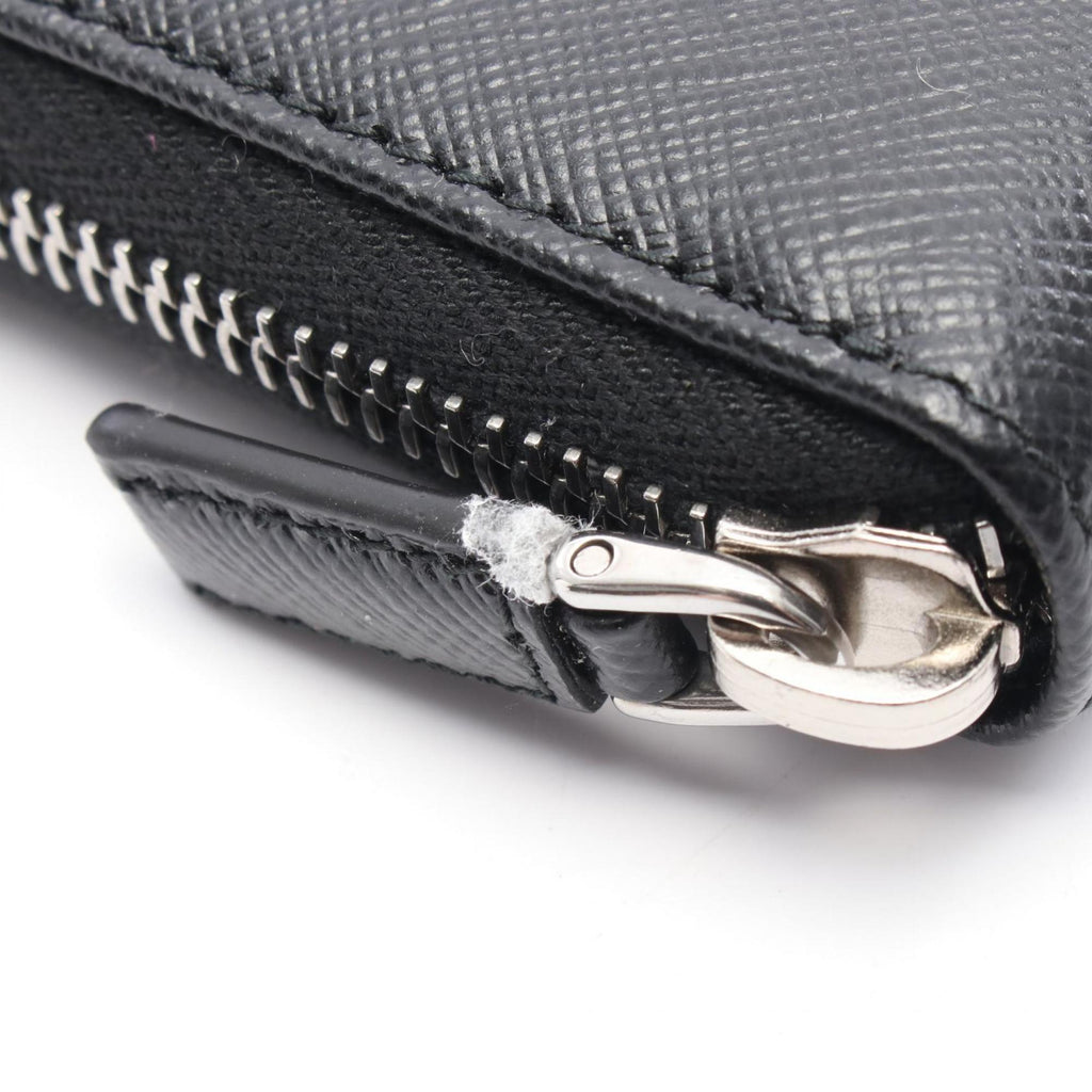 Prada Black Leather Long Wallet (Bi-Fold)