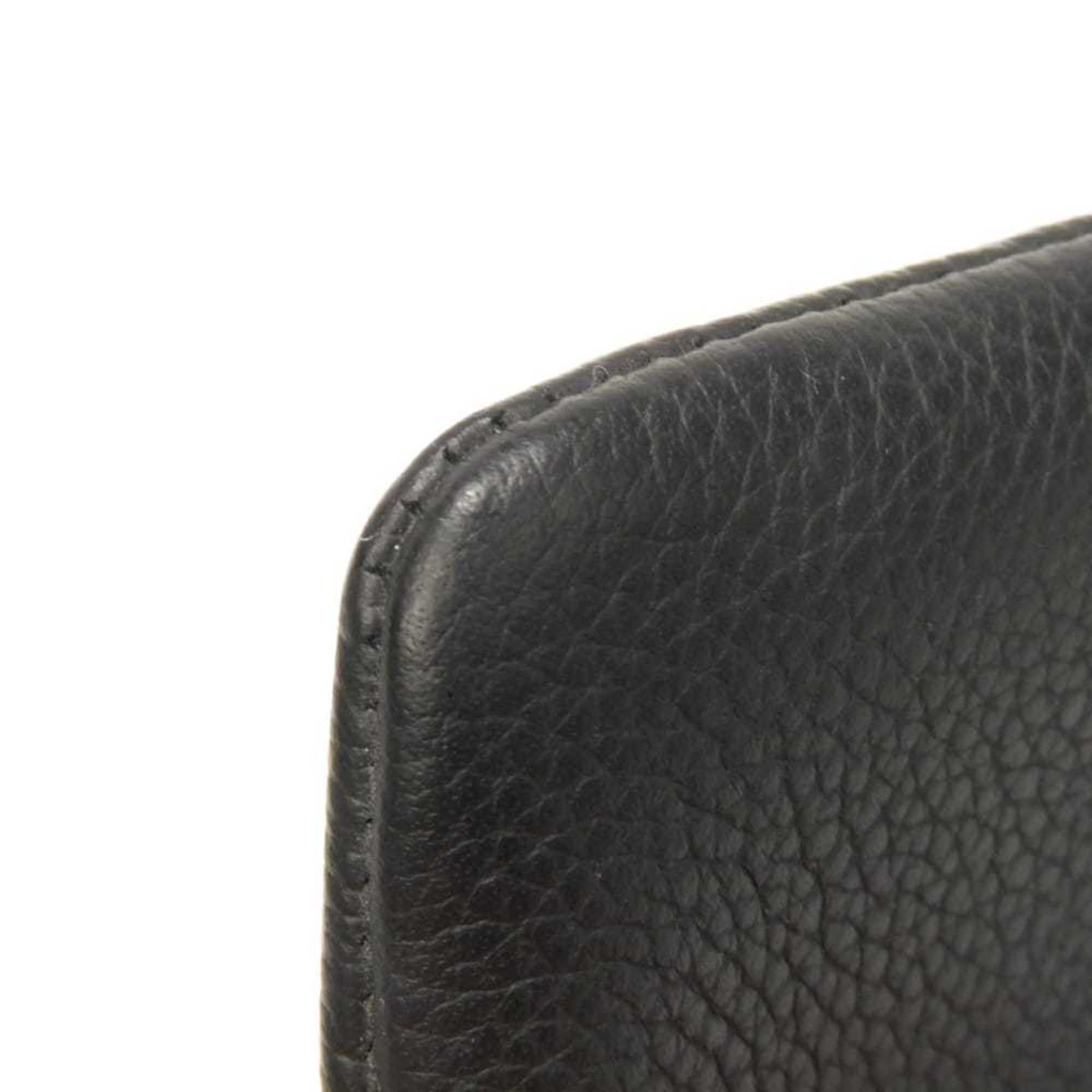 Louis Vuitton Noir Leather Coin Purse/Coin Case