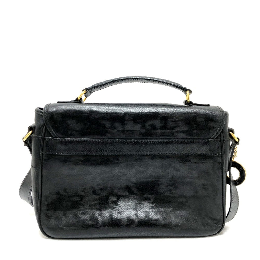Celine Black Leather Shoulder Bag