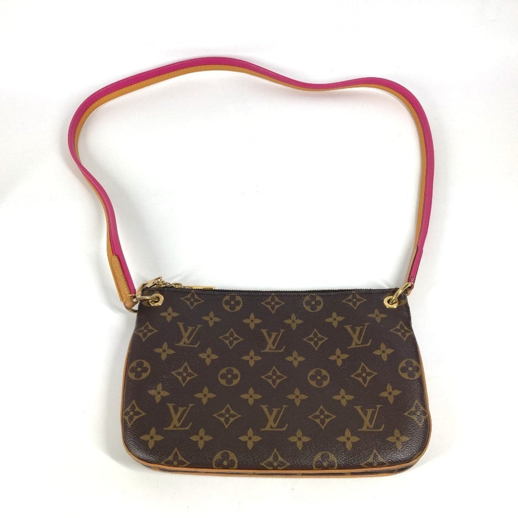 Louis Vuitton Brown Monogram Pink Monogram Pochette Shoulder Bag