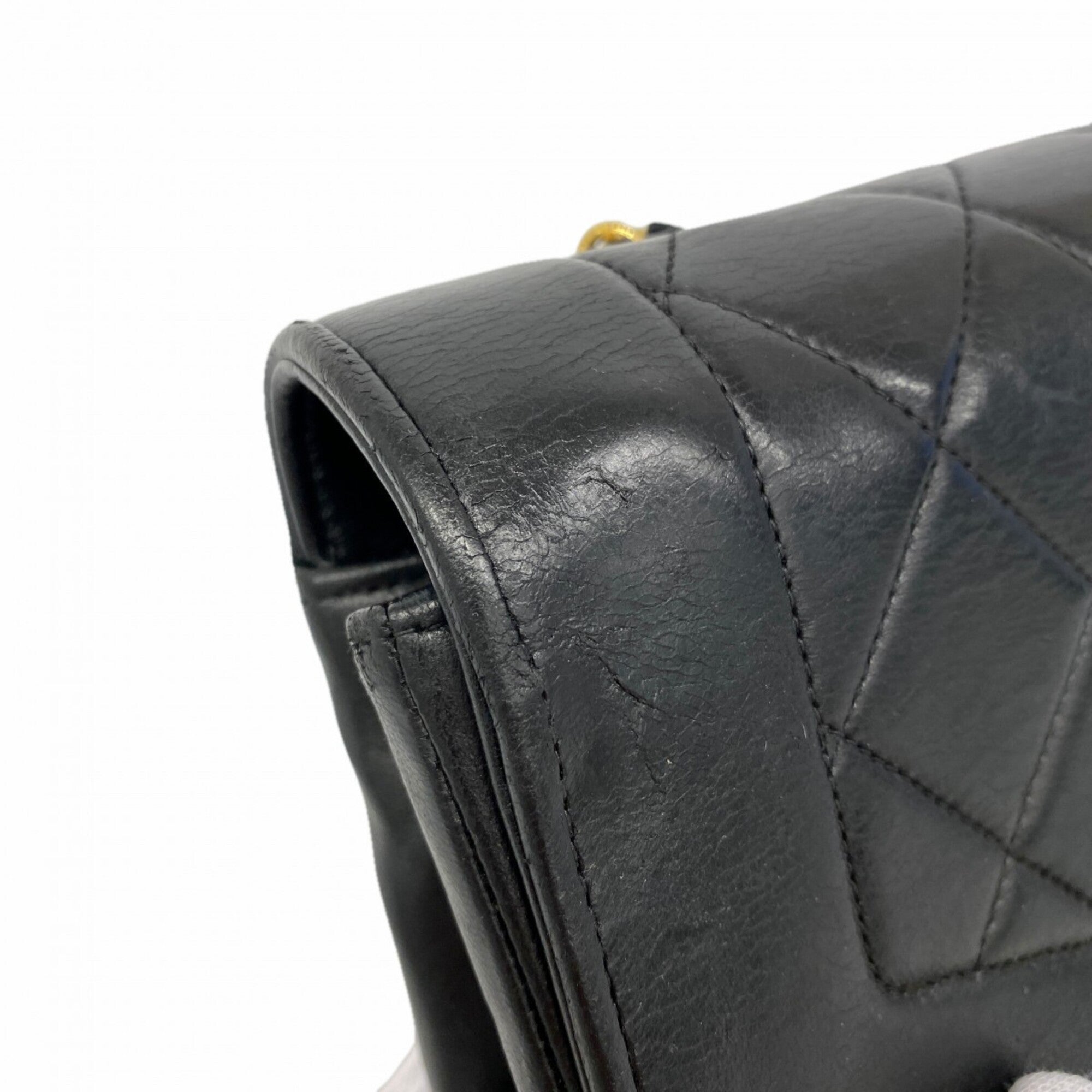 Chanel Black Leather Shoulder Bag
