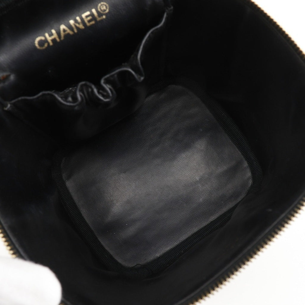 Chanel Black Leather Handbag Pouch