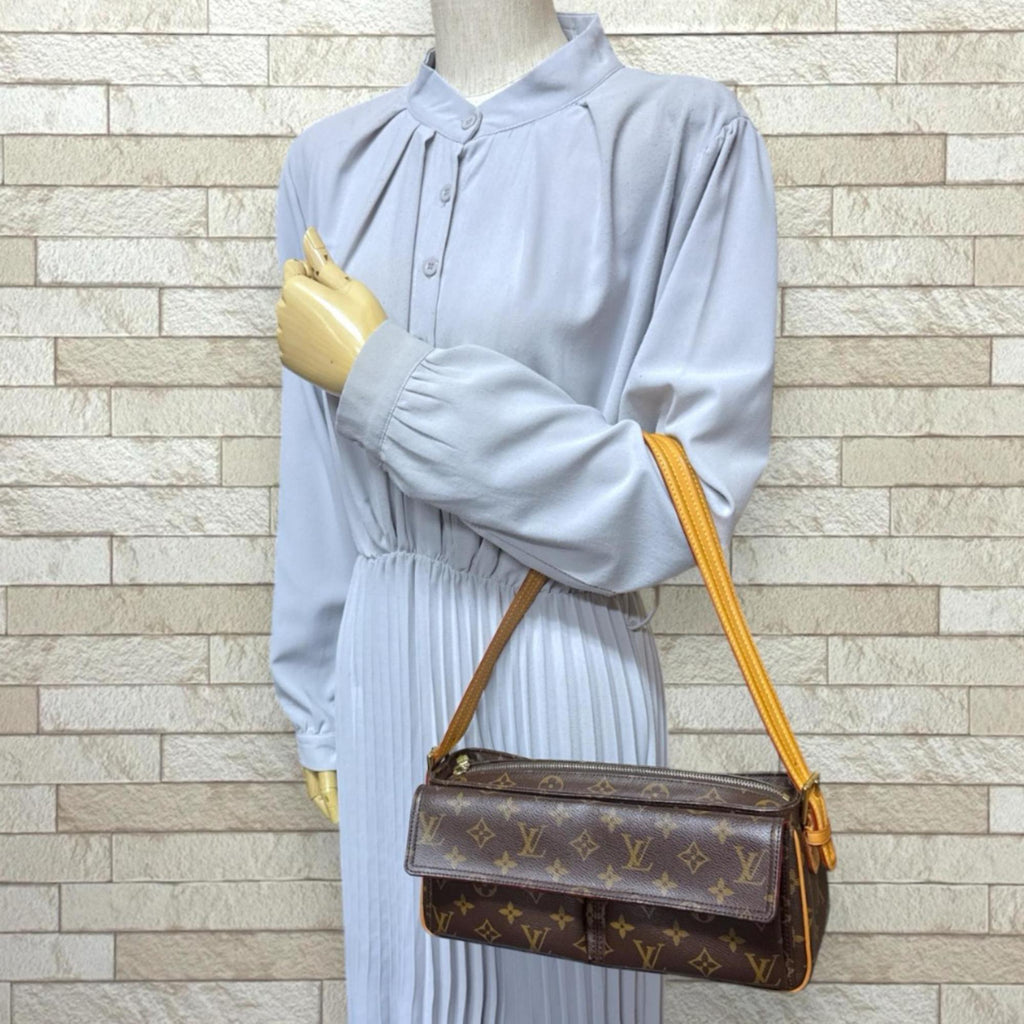 Louis Vuitton Brown Monogram Canvas Shoulder Bag