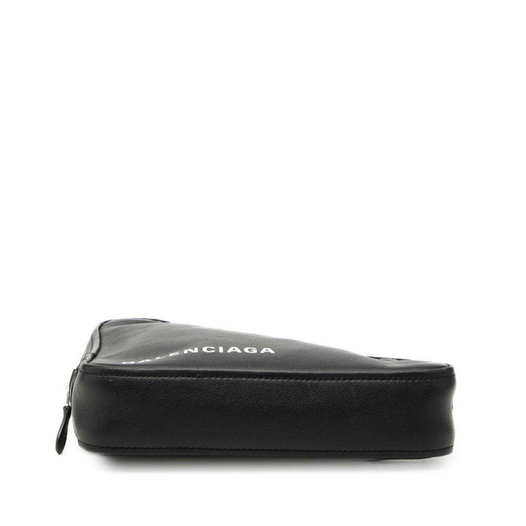 Balenciaga Black Leather Clutch