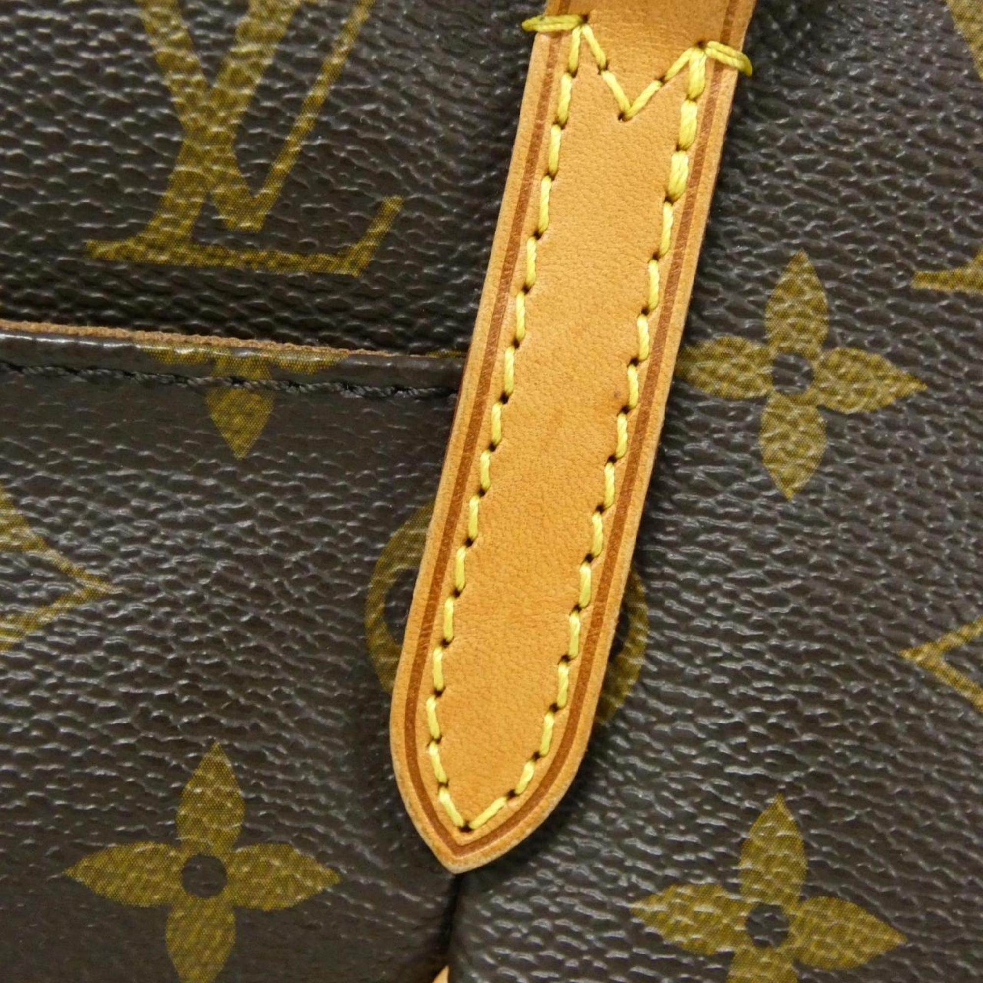 Louis Vuitton Brown Coated Canvas Handbag