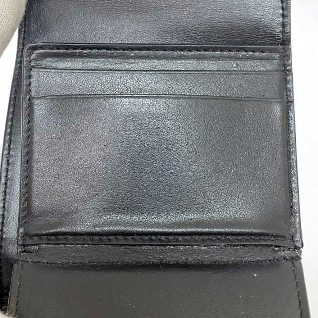 Celine Black Leather Wallet (Tri-Fold)