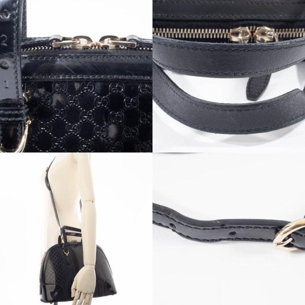 Gucci Black Patent Leather Handbag (Pre-Owned)