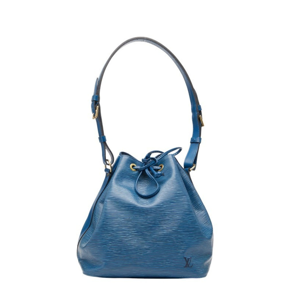 Louis Vuitton Toledo Blue Leather Handbag Shoulder Bag