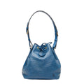 Louis Vuitton Toledo Blue Leather Handbag Shoulder Bag