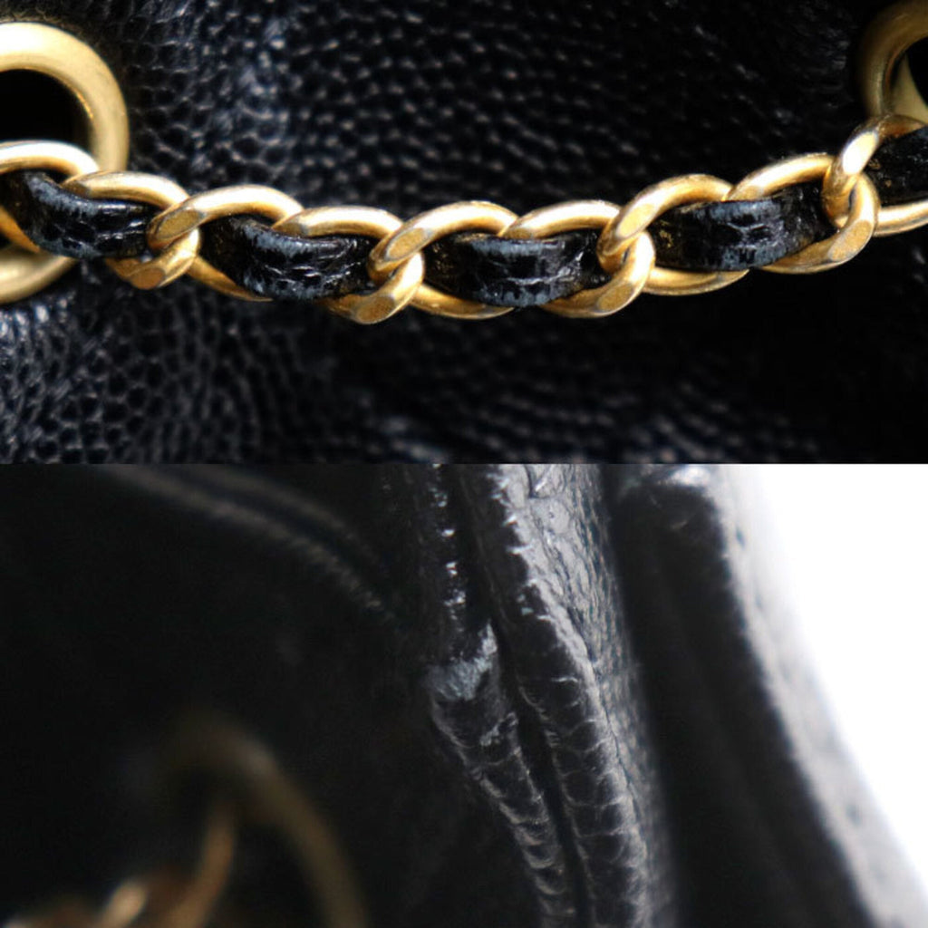 Chanel Black Leather Shoulder Bag