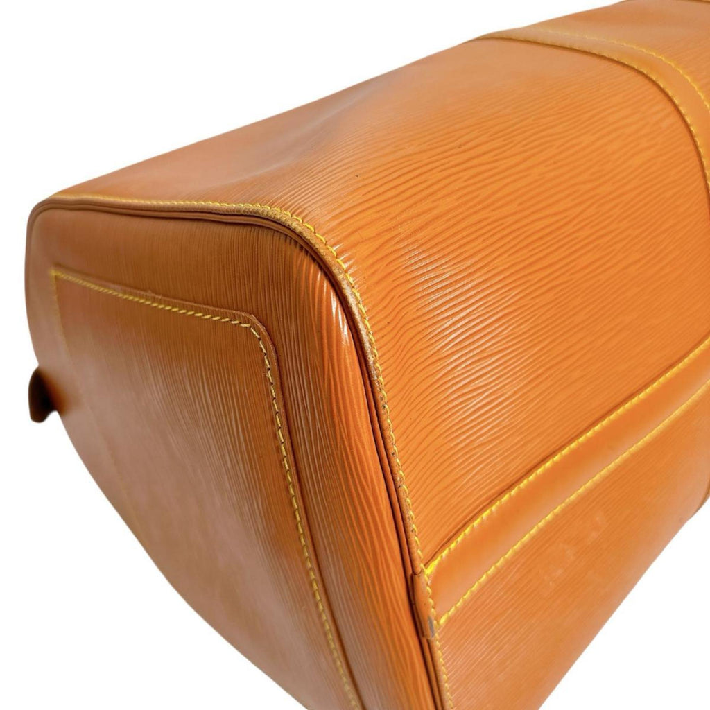 Louis Vuitton Brown Gold Cipango Epi Leather Boston Bag