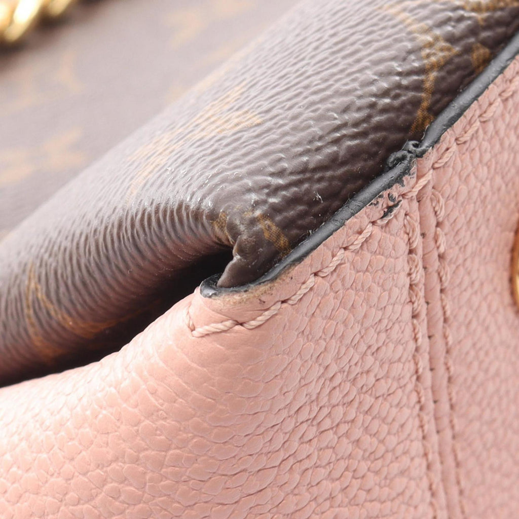 Louis Vuitton Brown Monogram Pink Coated Canvas Shoulder Bag