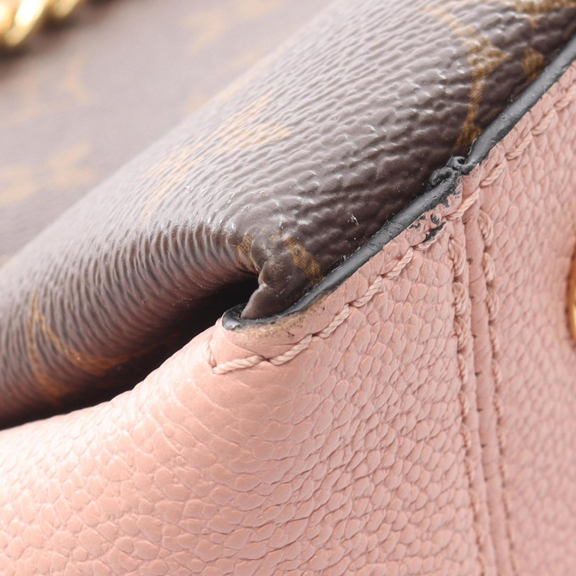 Louis Vuitton Brown Monogram Pink Coated Canvas Shoulder Bag