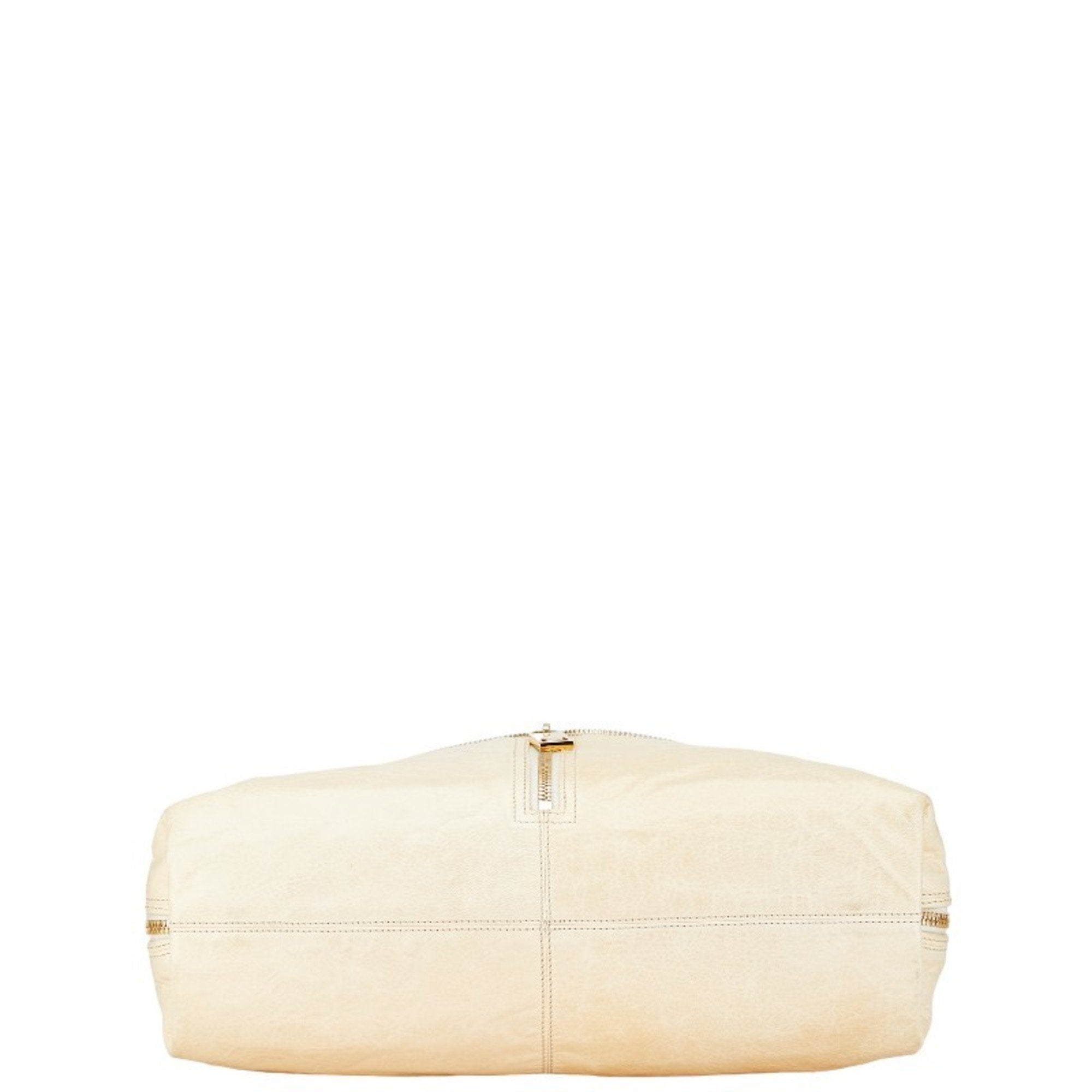 Fendi Zucca Beige Zucca Leather Shoulder Bag Tote Bag
