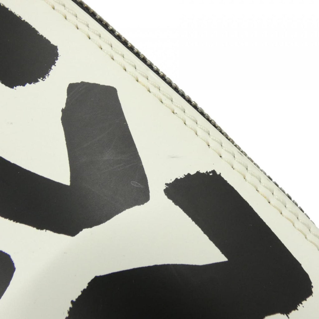 Louis Vuitton Black White Coated Canvas Handbag