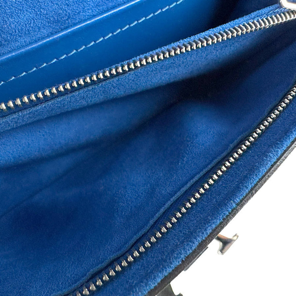 Louis Vuitton Blue Leather Pochette Shoulder Bag