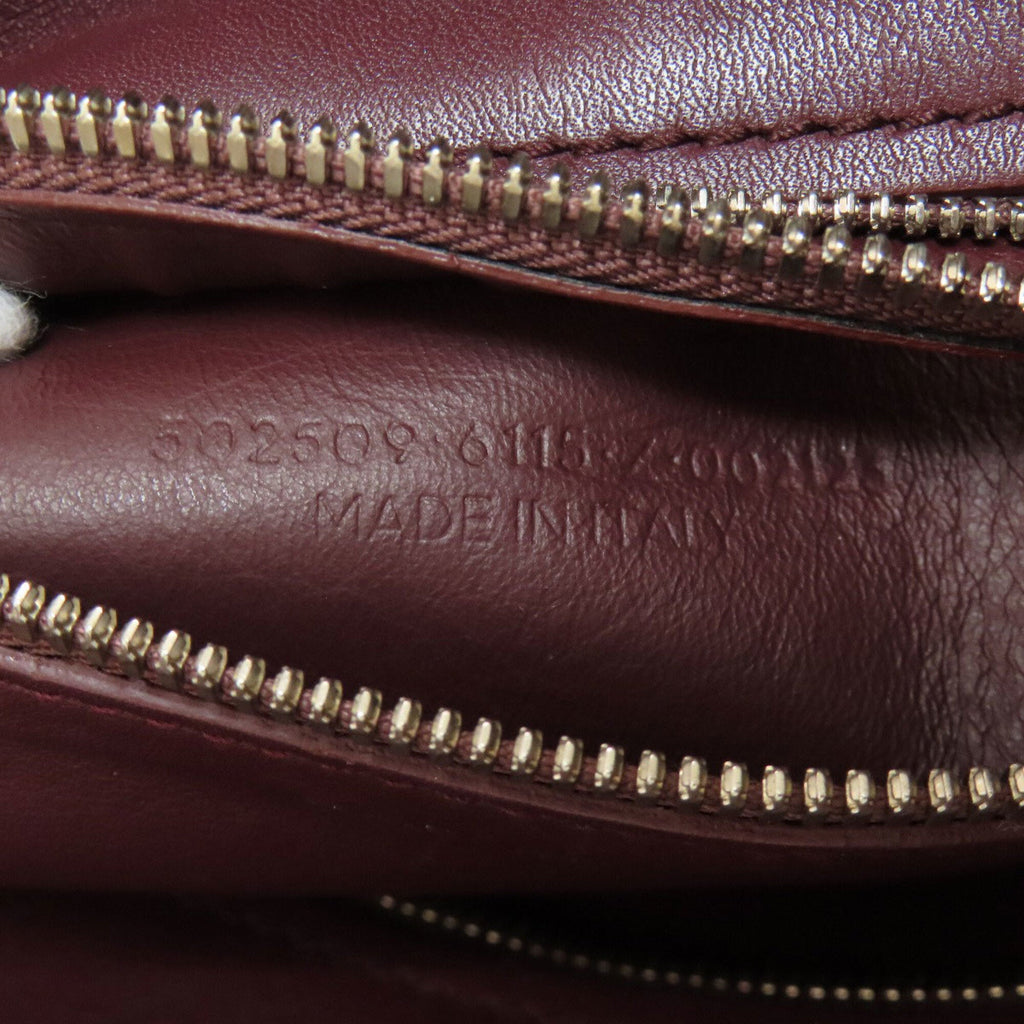Balenciaga Bordeaux Leather Hand