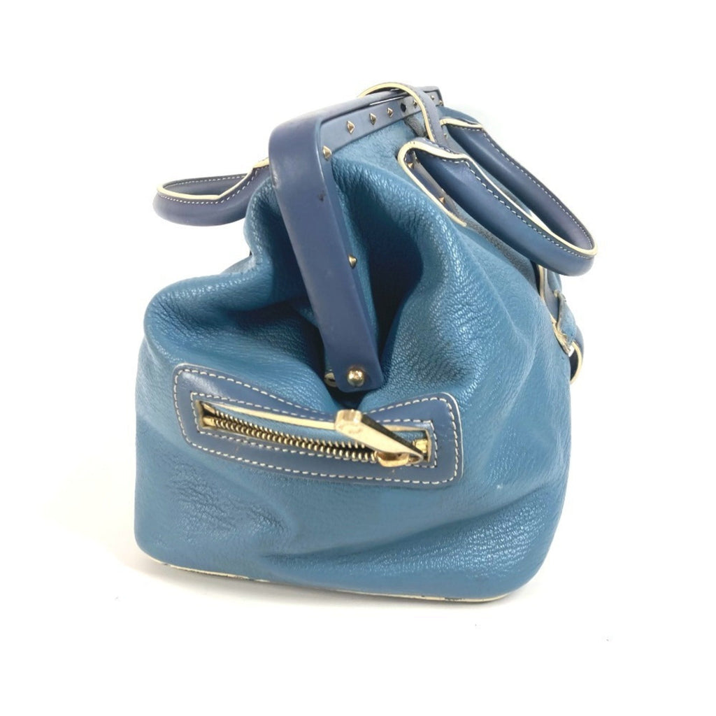 Louis Vuitton Suhali Blue Suhali Leather Handbag Tote Bag