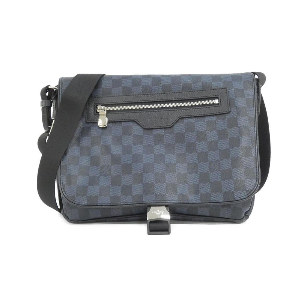 Louis Vuitton Black Cobalt Coated Canvas Shoulder Bag