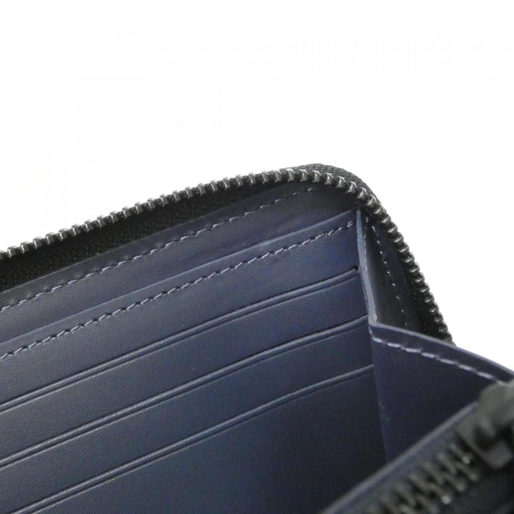 Louis Vuitton Monogram Shadow Navy Leather Long Wallet