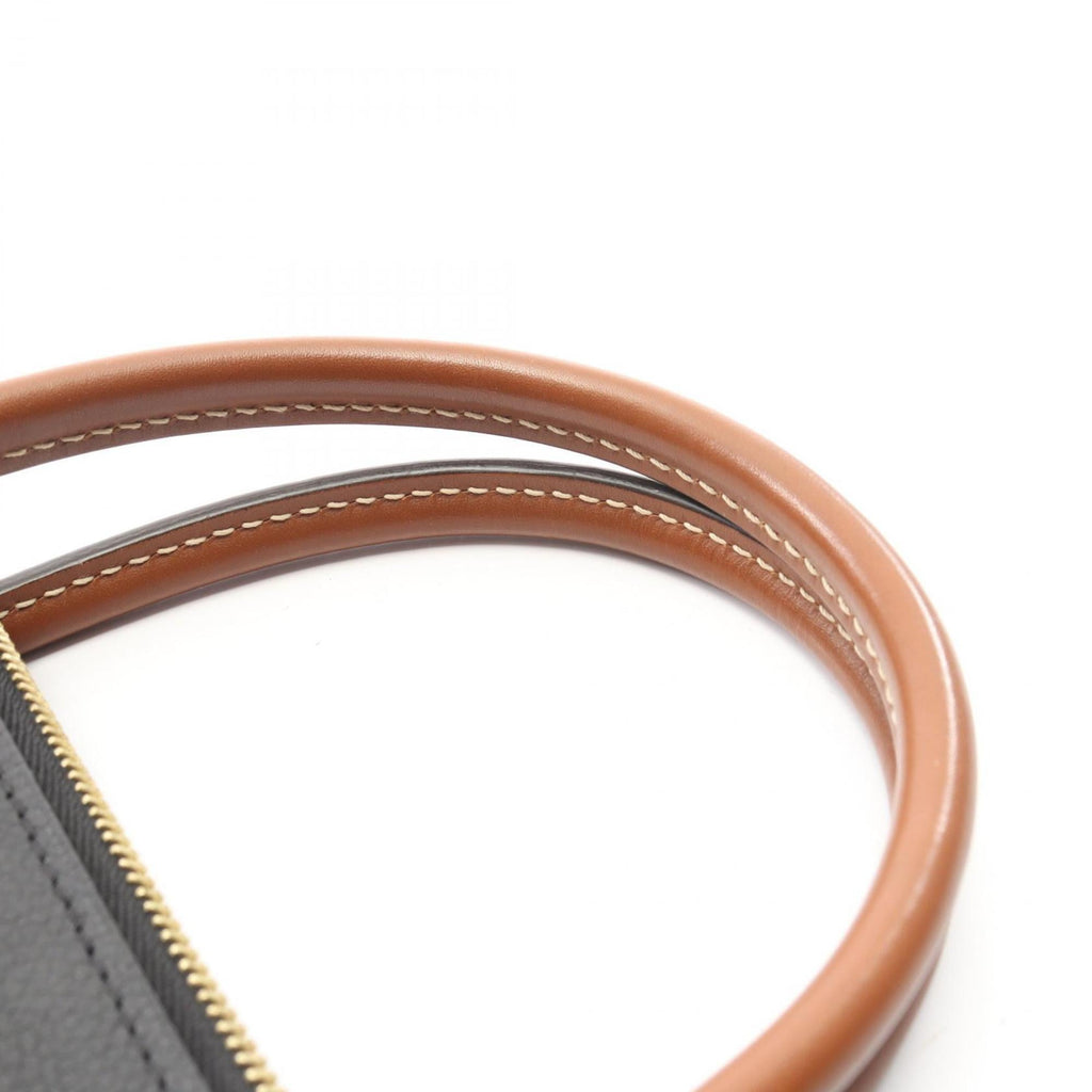 Louis Vuitton Black Brown Noir Coated Canvas Leather Handbag