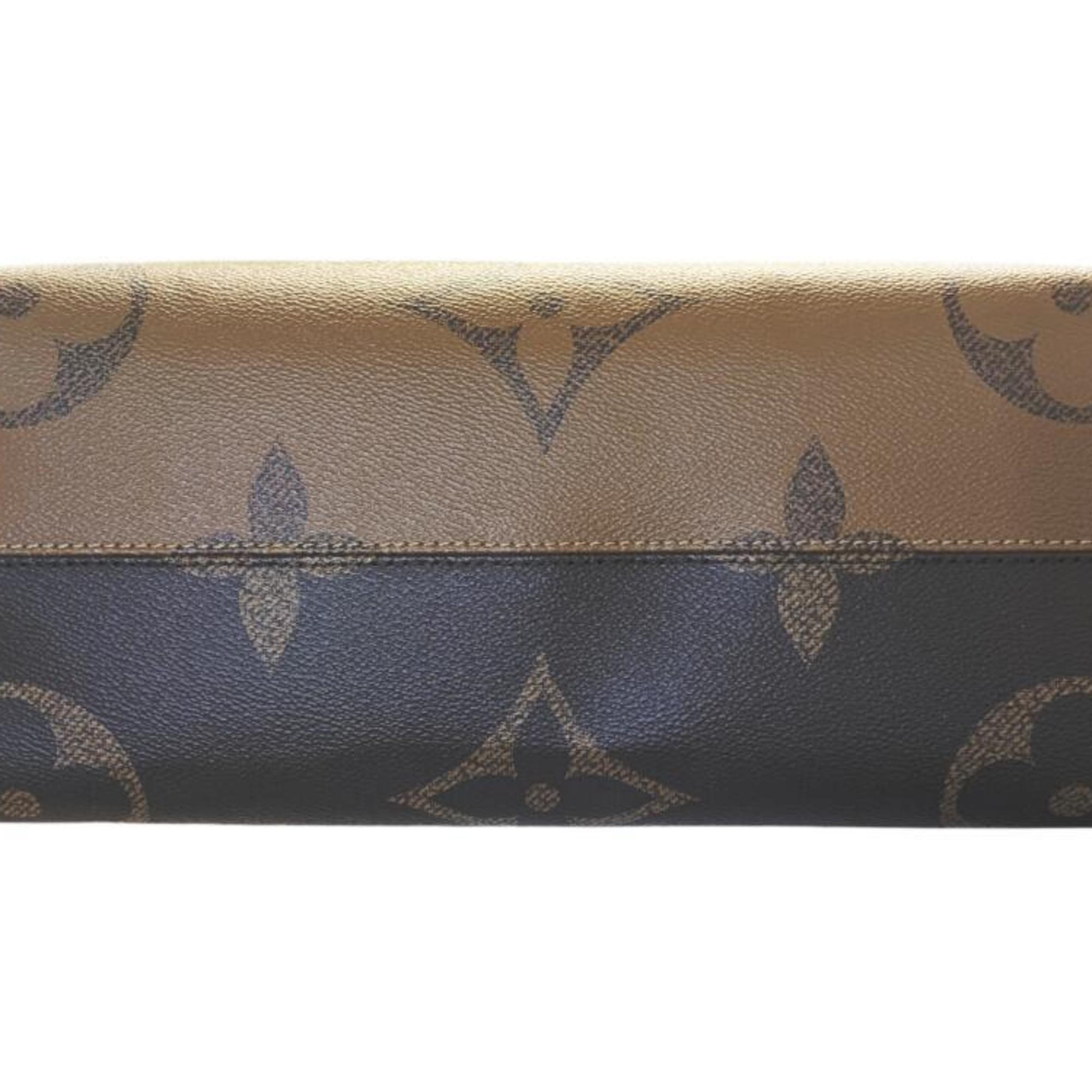 Louis Vuitton Brown Monogram Monogram Reverse Monogram Reverse Monogram Handbag Shoulder Bag Tote Bag