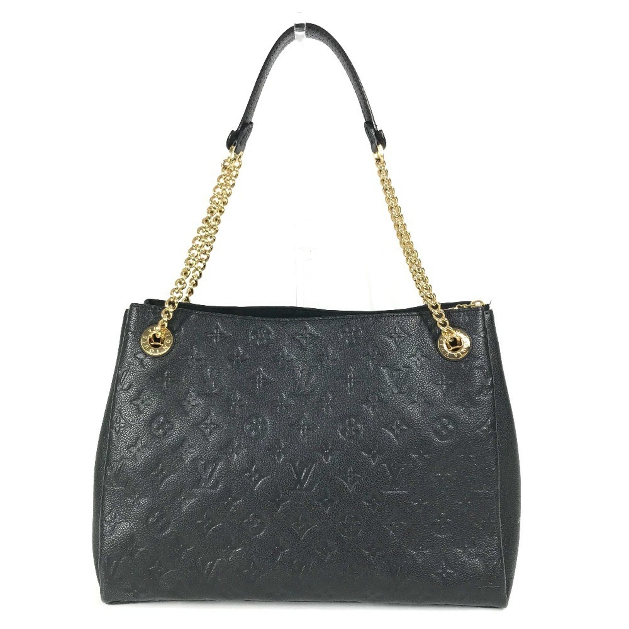 Louis Vuitton Black Noir Monogram Empreinte Shoulder Bag Tote Bag