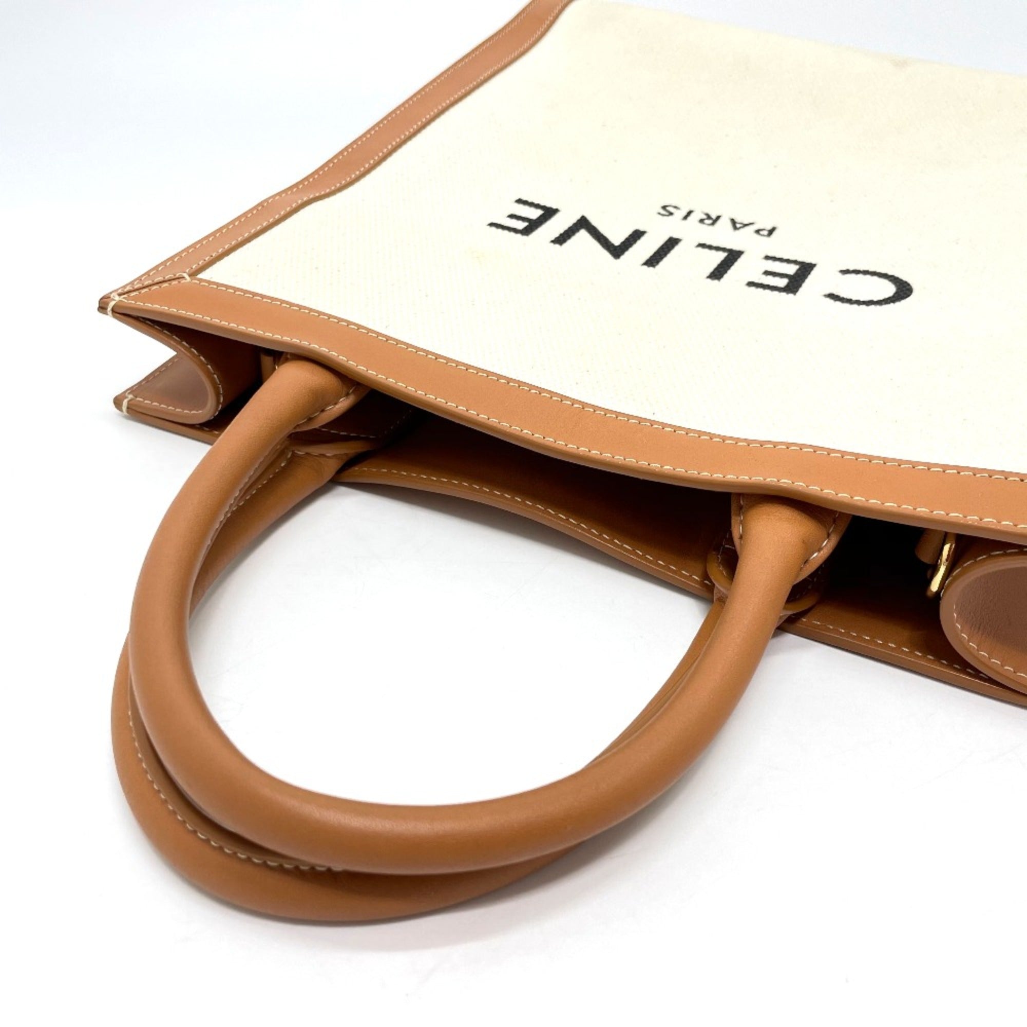 Celine White Leather Shoulder Bag