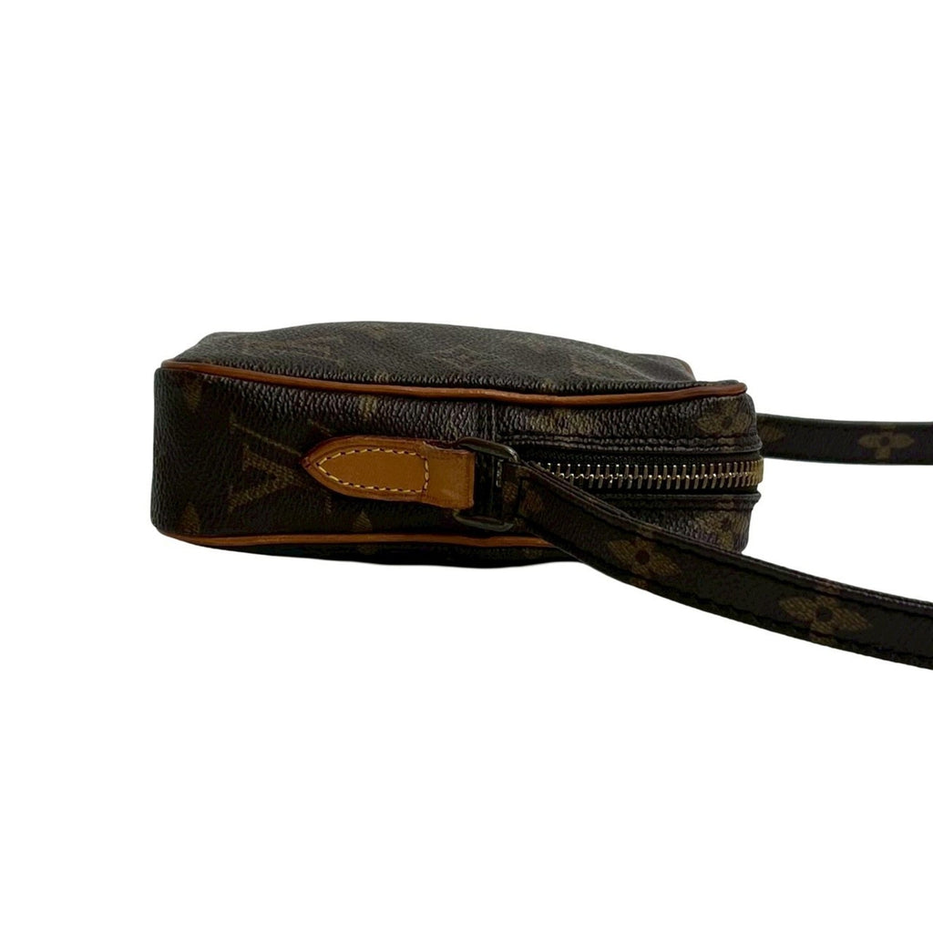 Louis Vuitton Brown Leather Pvc Pochette Shoulder Bag