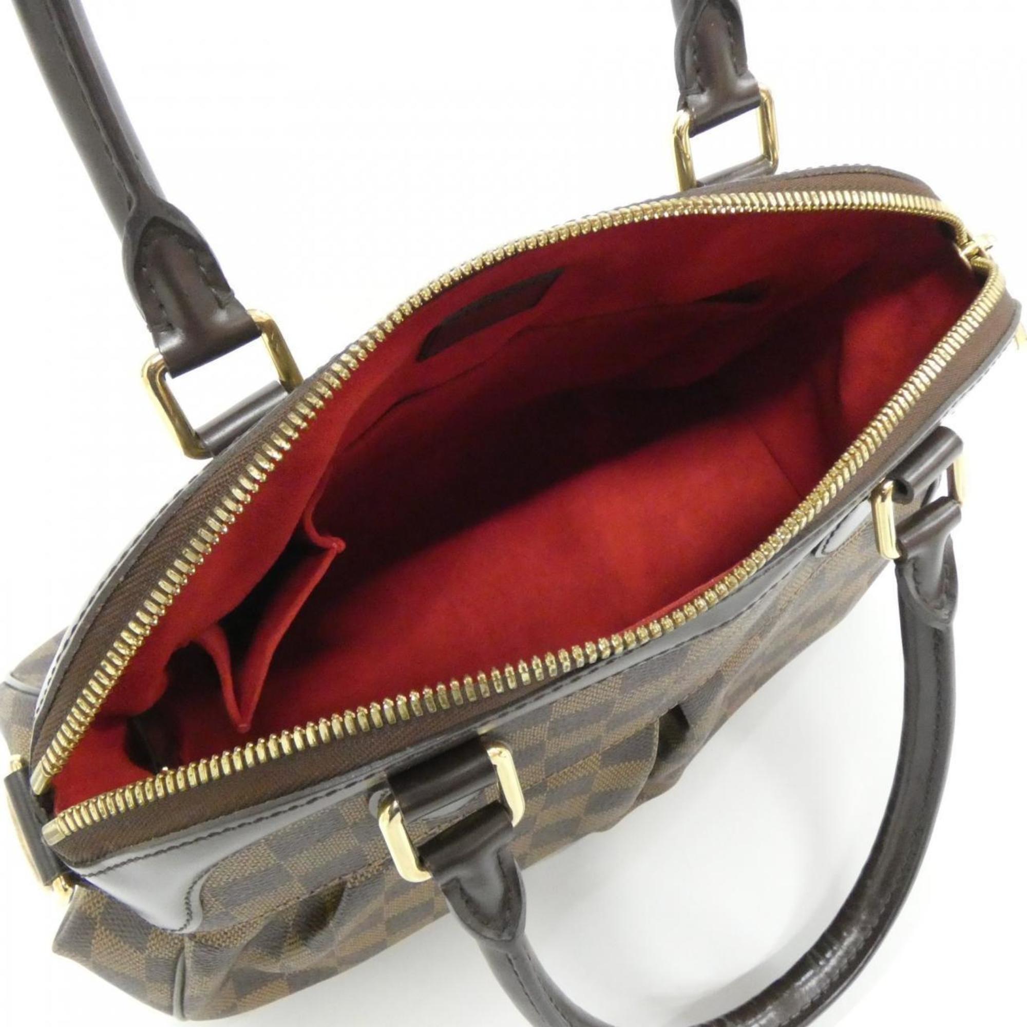 Louis Vuitton Brown Coated Canvas Handbag