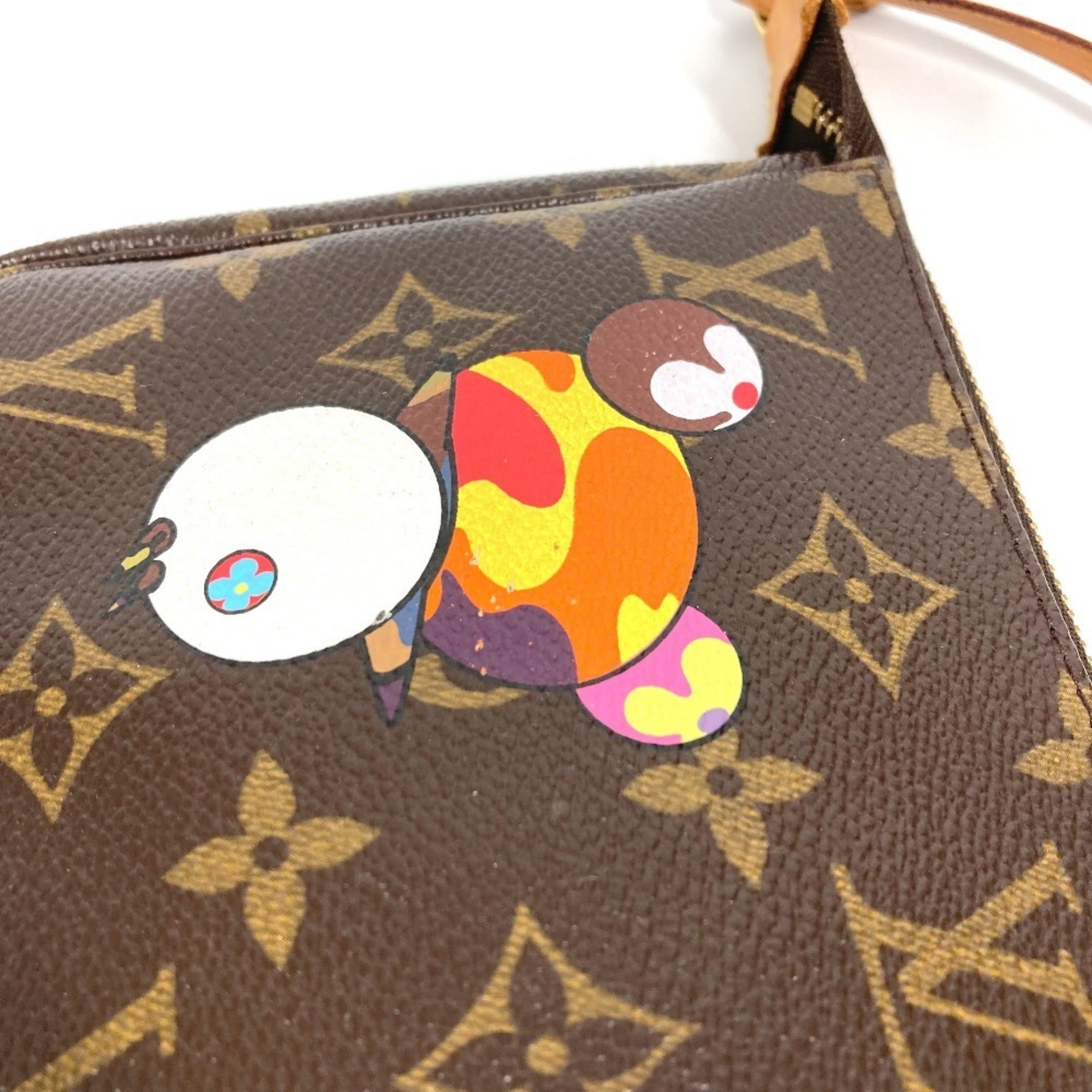 Louis Vuitton Brown Monogram Panda Multi-Color Monogram Handbag Pouch Shoulder Bag