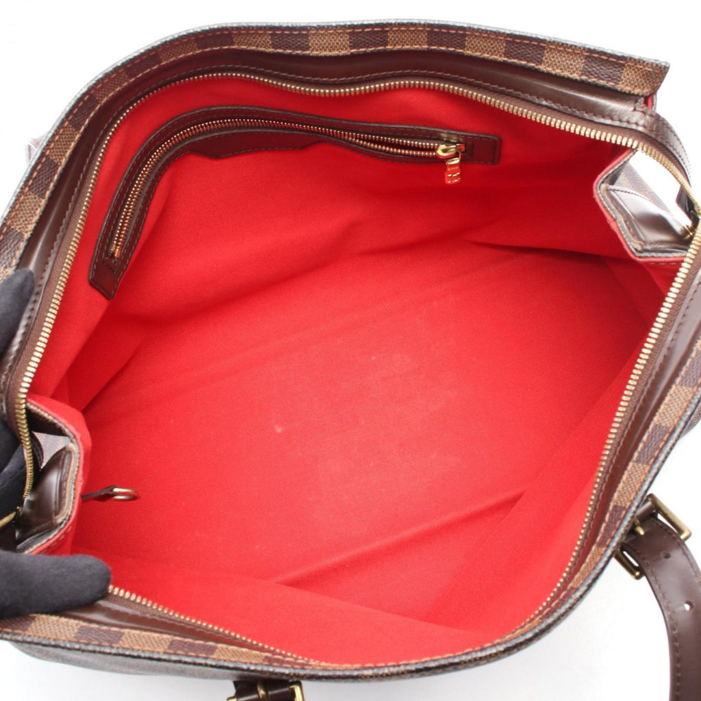 Louis Vuitton Brown Ebene Coated Canvas Leather Tote Bag