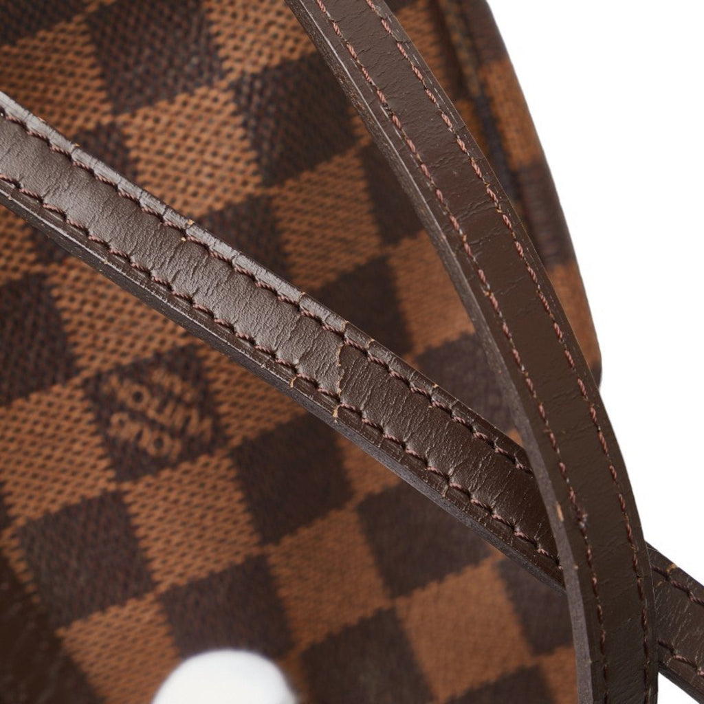 Louis Vuitton Brown Pvc Leather Handbag Pochette Pouch